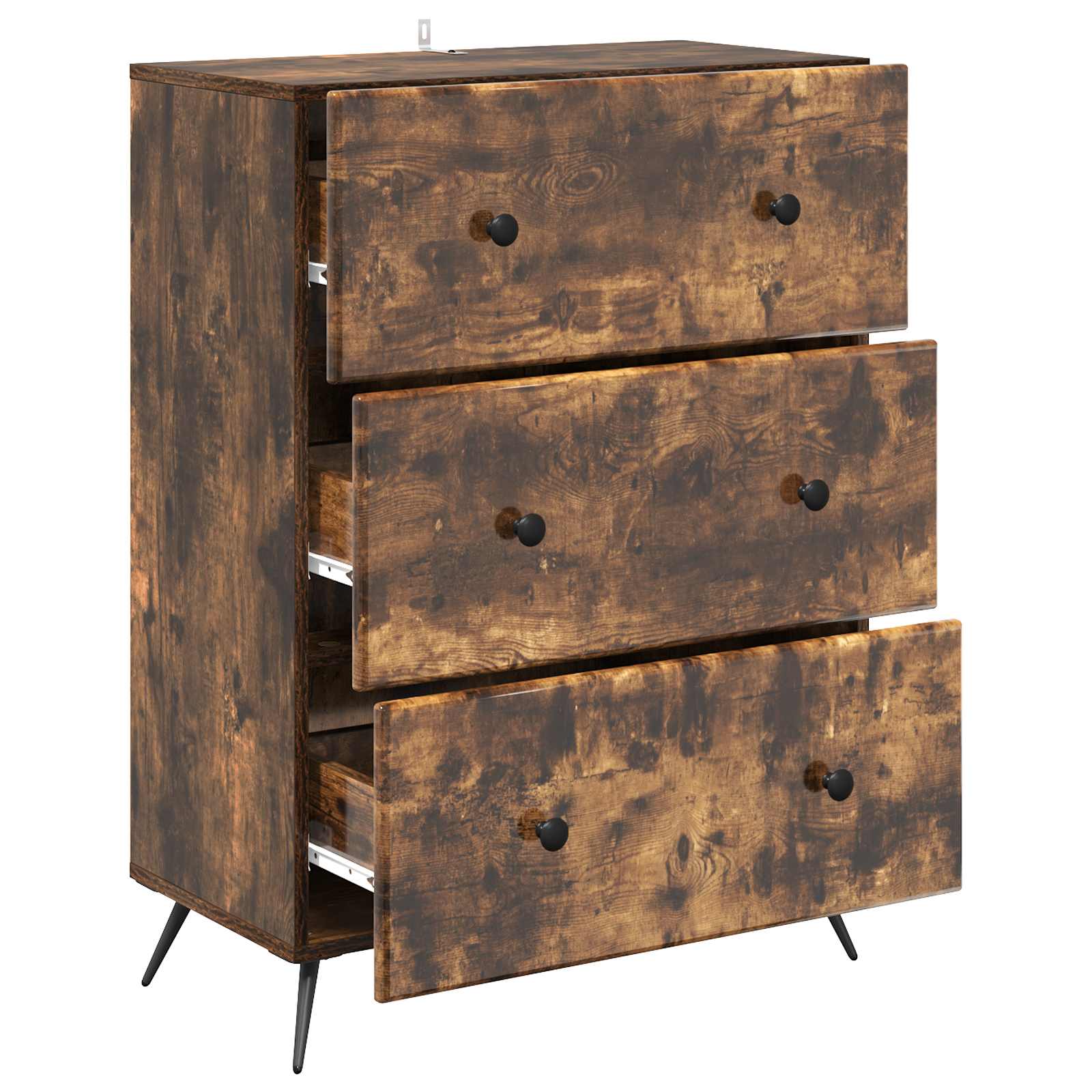 Armoire à tiroirs Chêne fumé 66 x 34,5 x 90 cm - XIOS