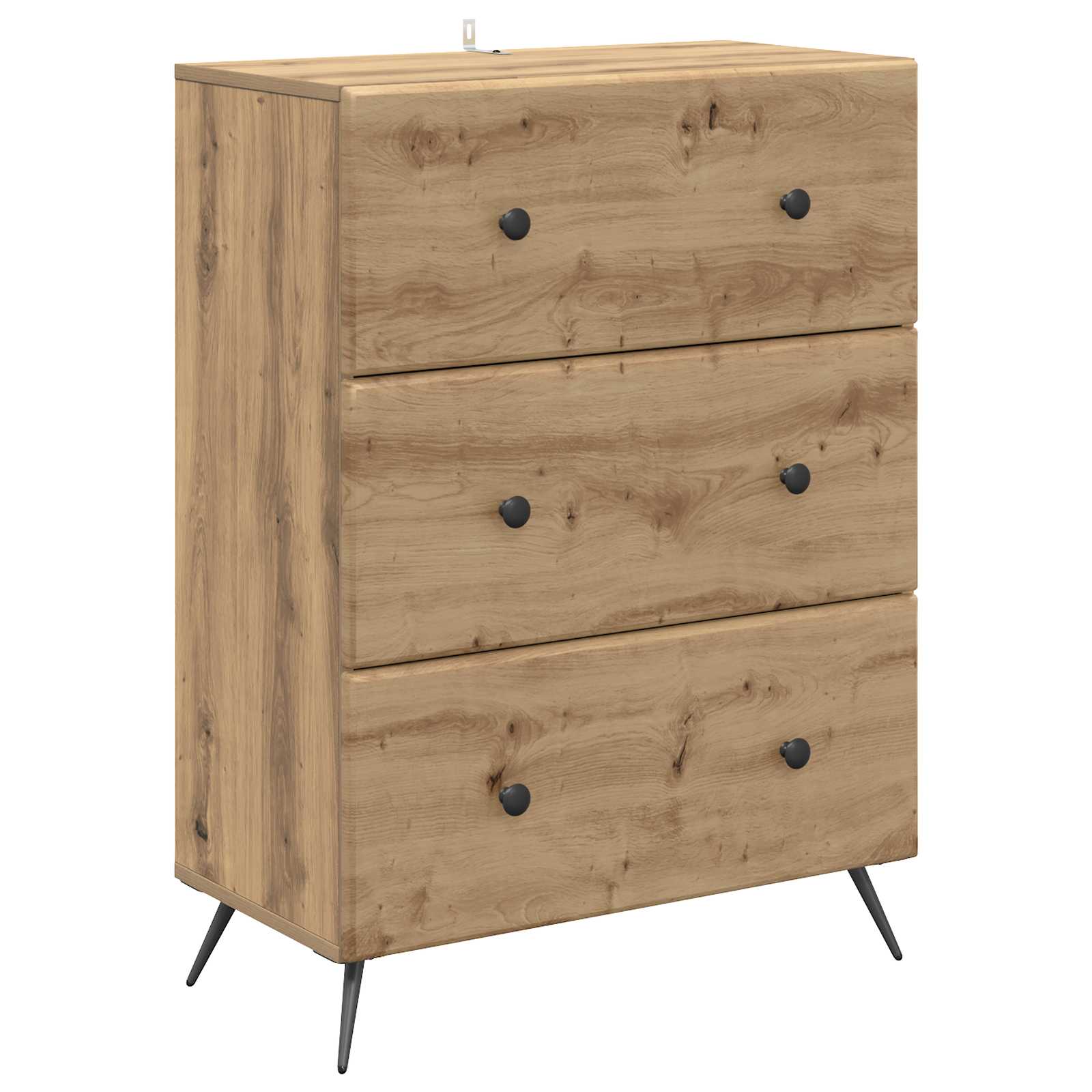 Armoire à tiroirs Chêne artisanal 66 x 34,5 x 90 cm - XIOS