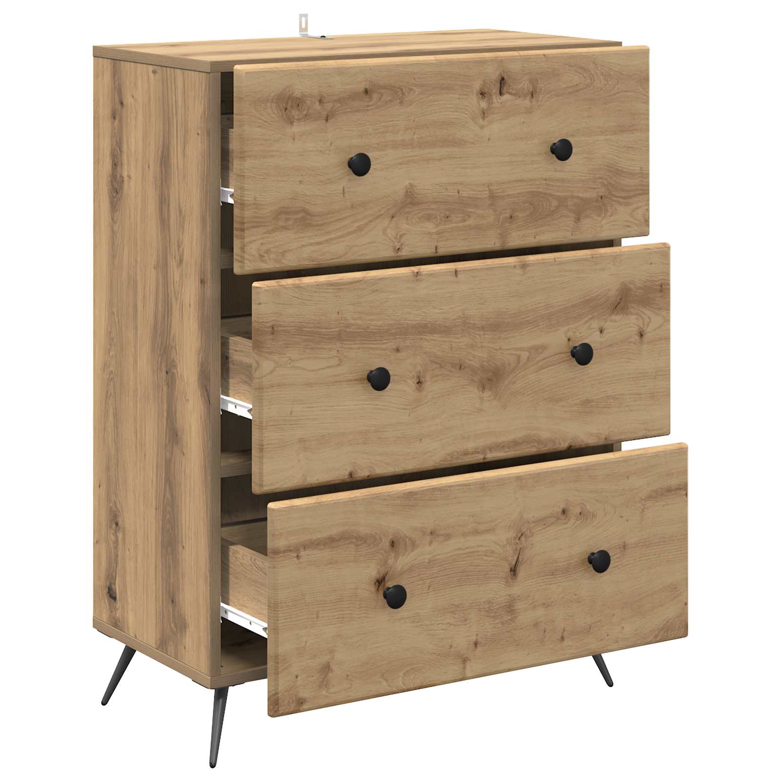 Armoire à tiroirs Chêne artisanal 66 x 34,5 x 90 cm - XIOS