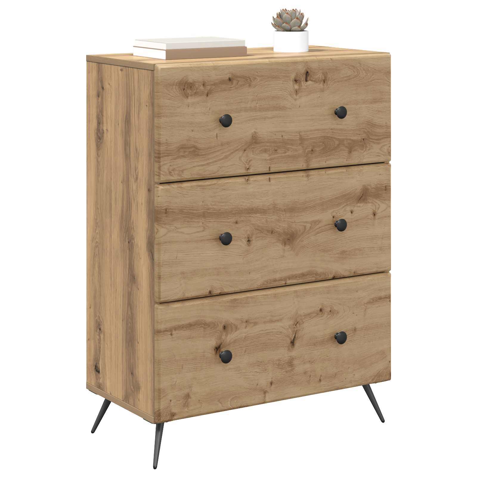 Armoire à tiroirs Chêne artisanal 66 x 34,5 x 90 cm - XIOS