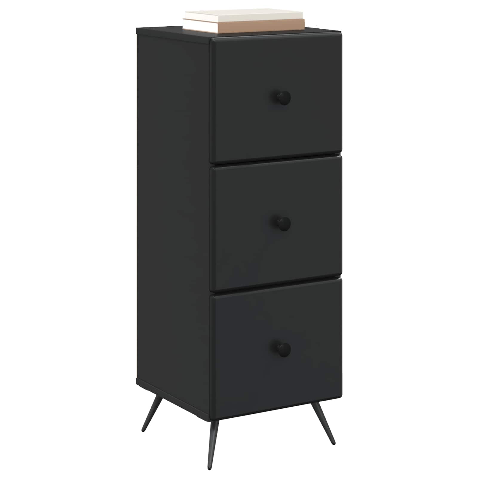 Armoire à tiroirs Noir 33 x 34,5 x 90 cm Bois d'ingénierie - XIOS