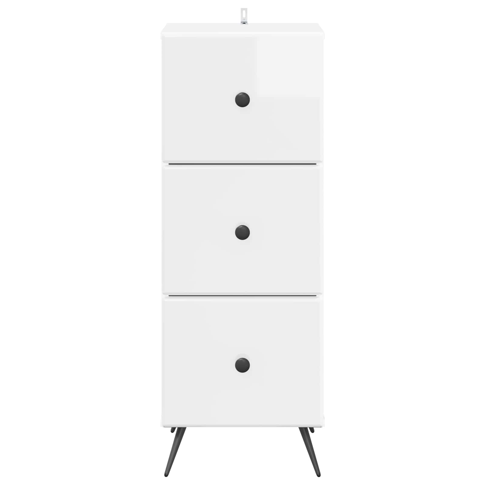 Armoire à tiroirs Blanc brillant 33 x 34,5 x 90 cm - XIOS