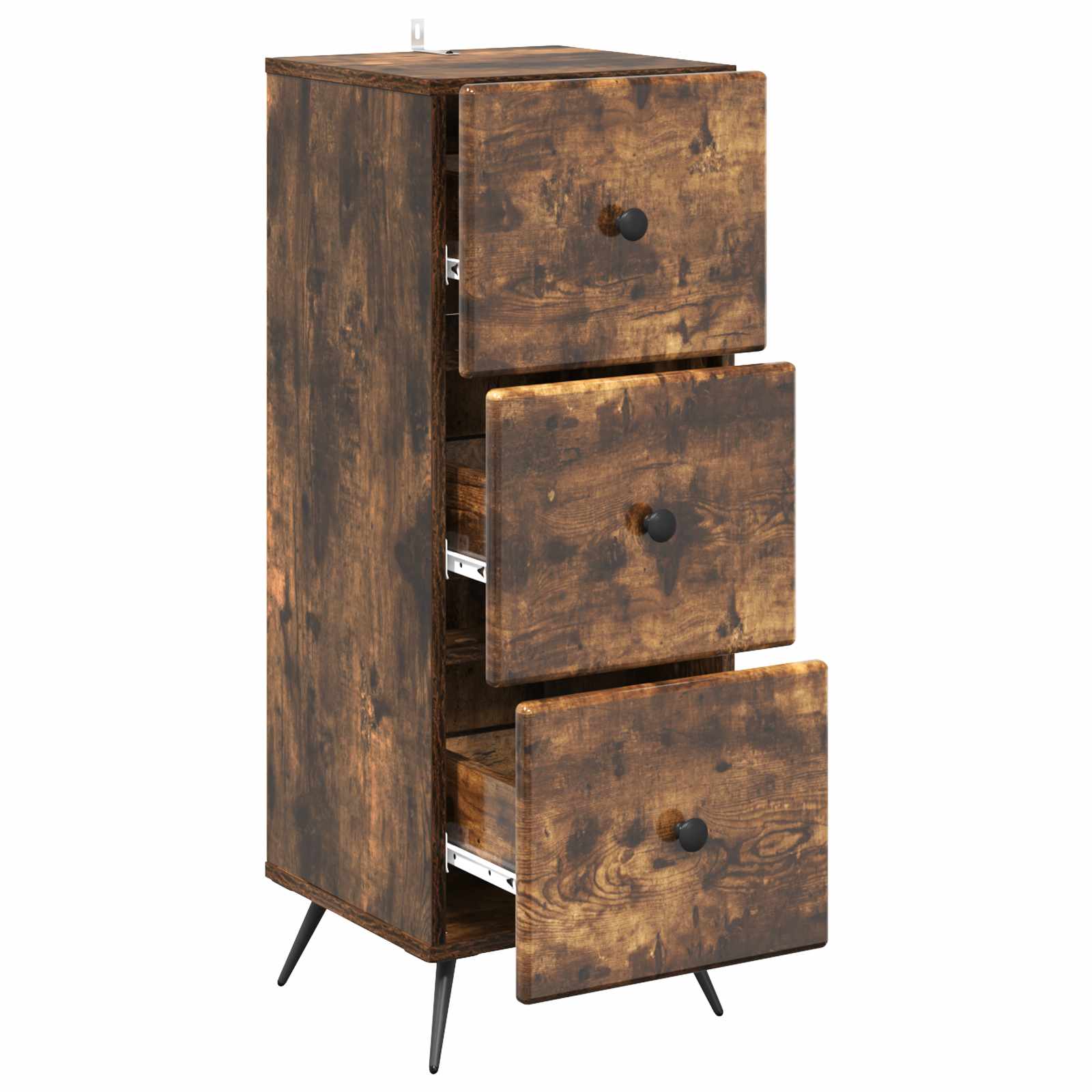 Armoire à tiroirs Chêne fumé 33 x 34,5 x 90 cm - XIOS