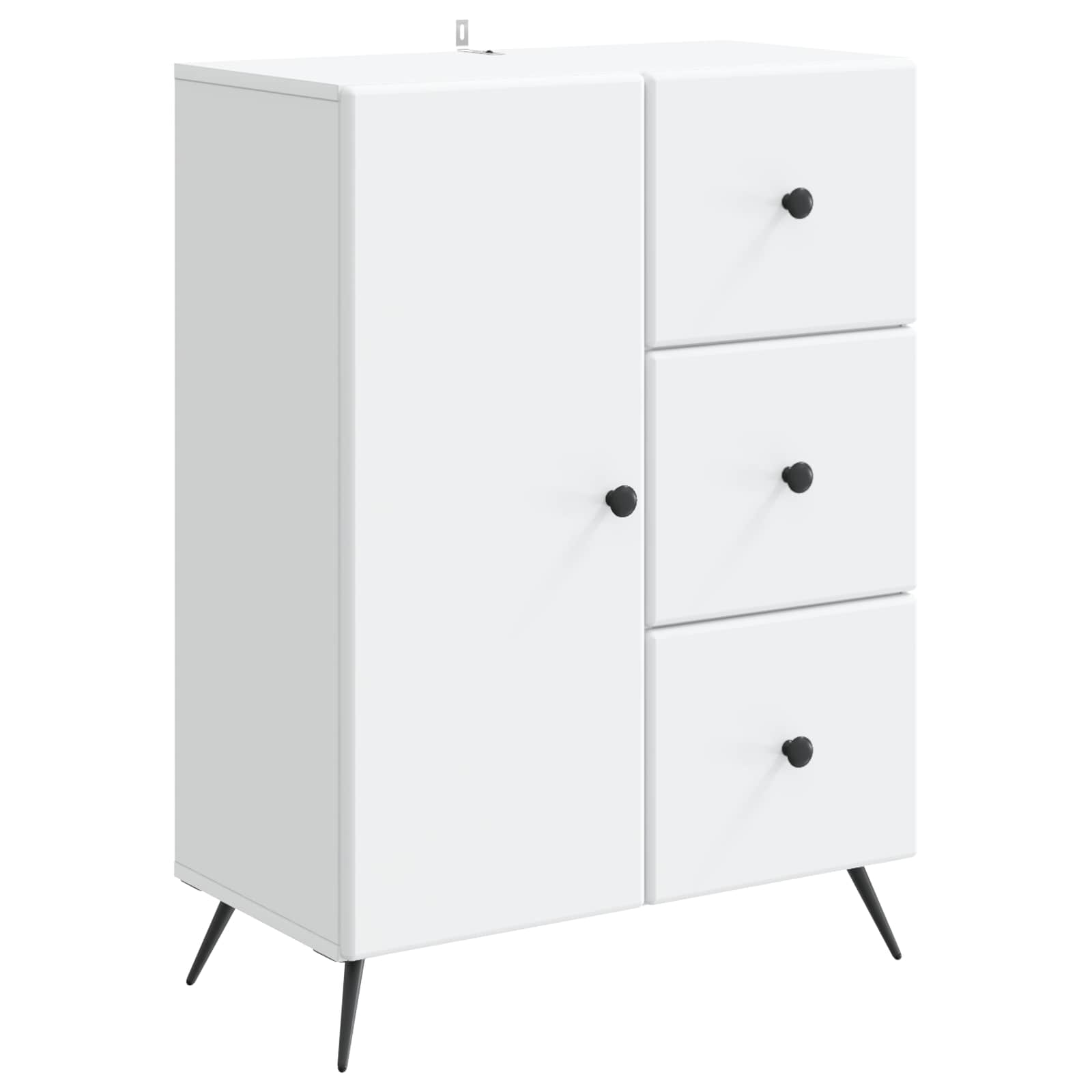Buffet avec tiroir Blanc 66 x 34,5 x 90 cm Bois d'ingénierie - XIOS