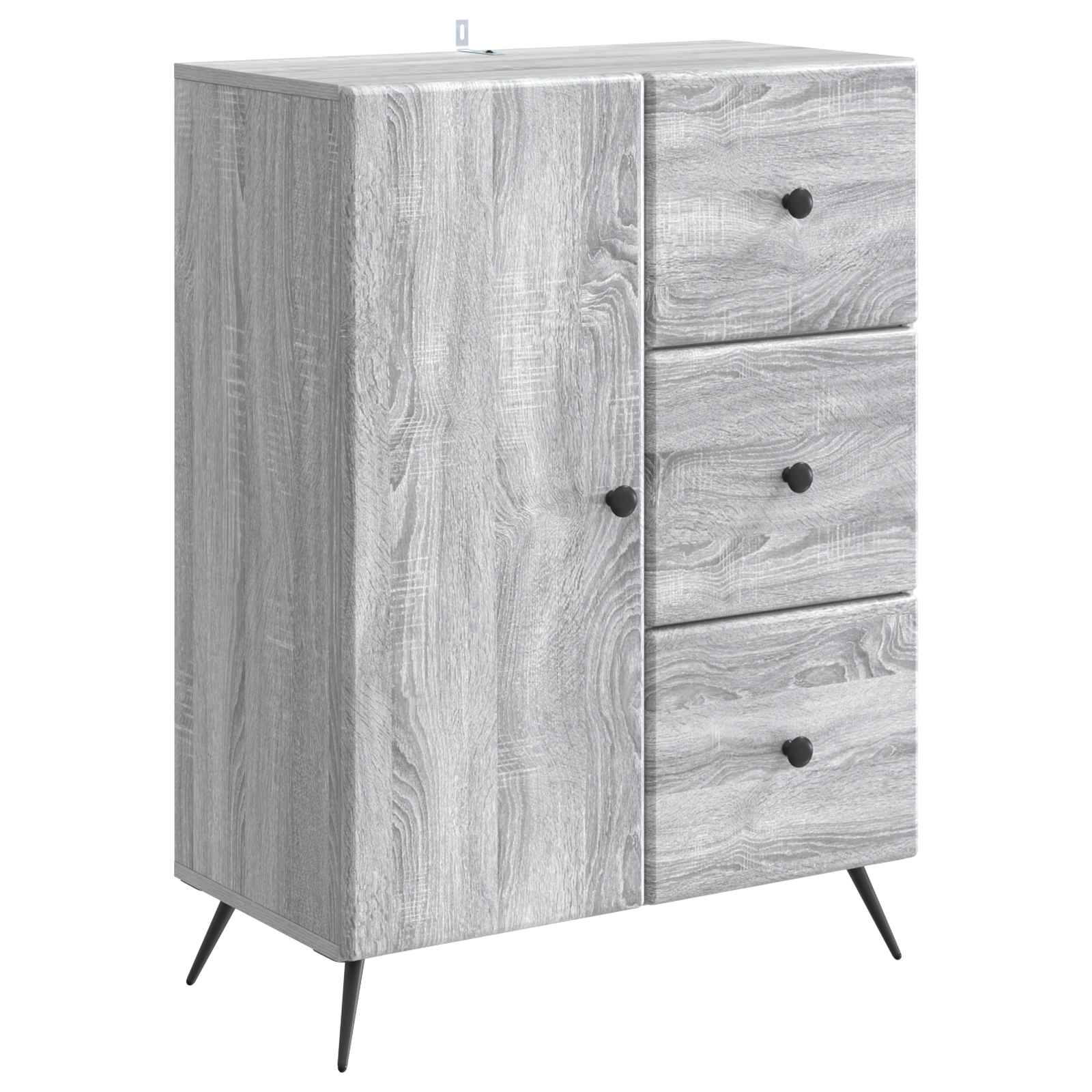 Buffet Sonoma gris 66 x 34,5 x 90 cm Bois d'ingénierie - XIOS