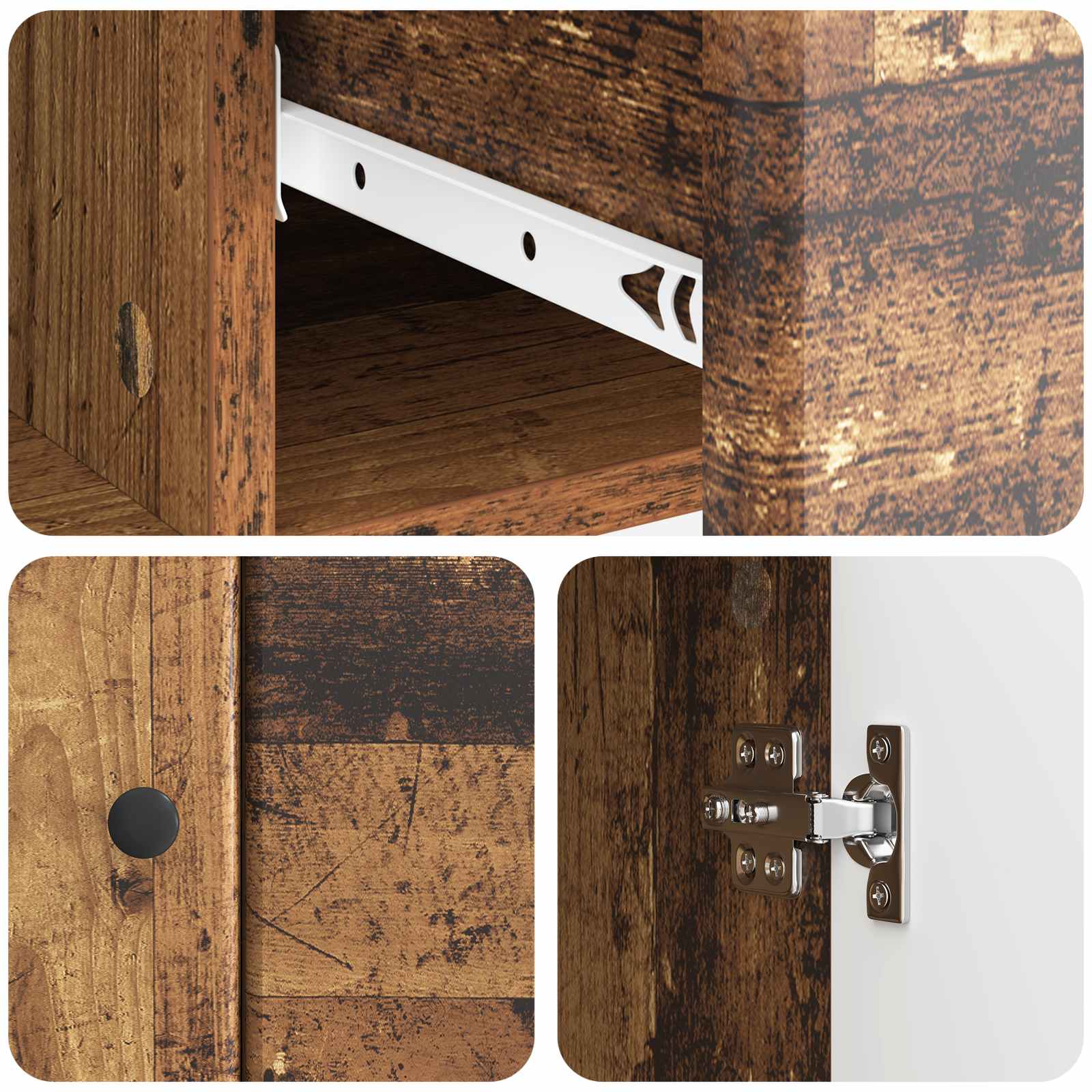 Buffet Bois ancien 66 x 34,5 x 90 cm Bois d'ingénierie - XIOS