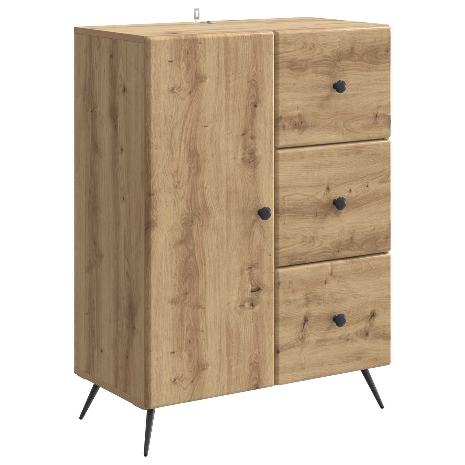 Buffet Chêne artisanal 66 x 34,5 x 90 cm Bois d'ingénierie - XIOS