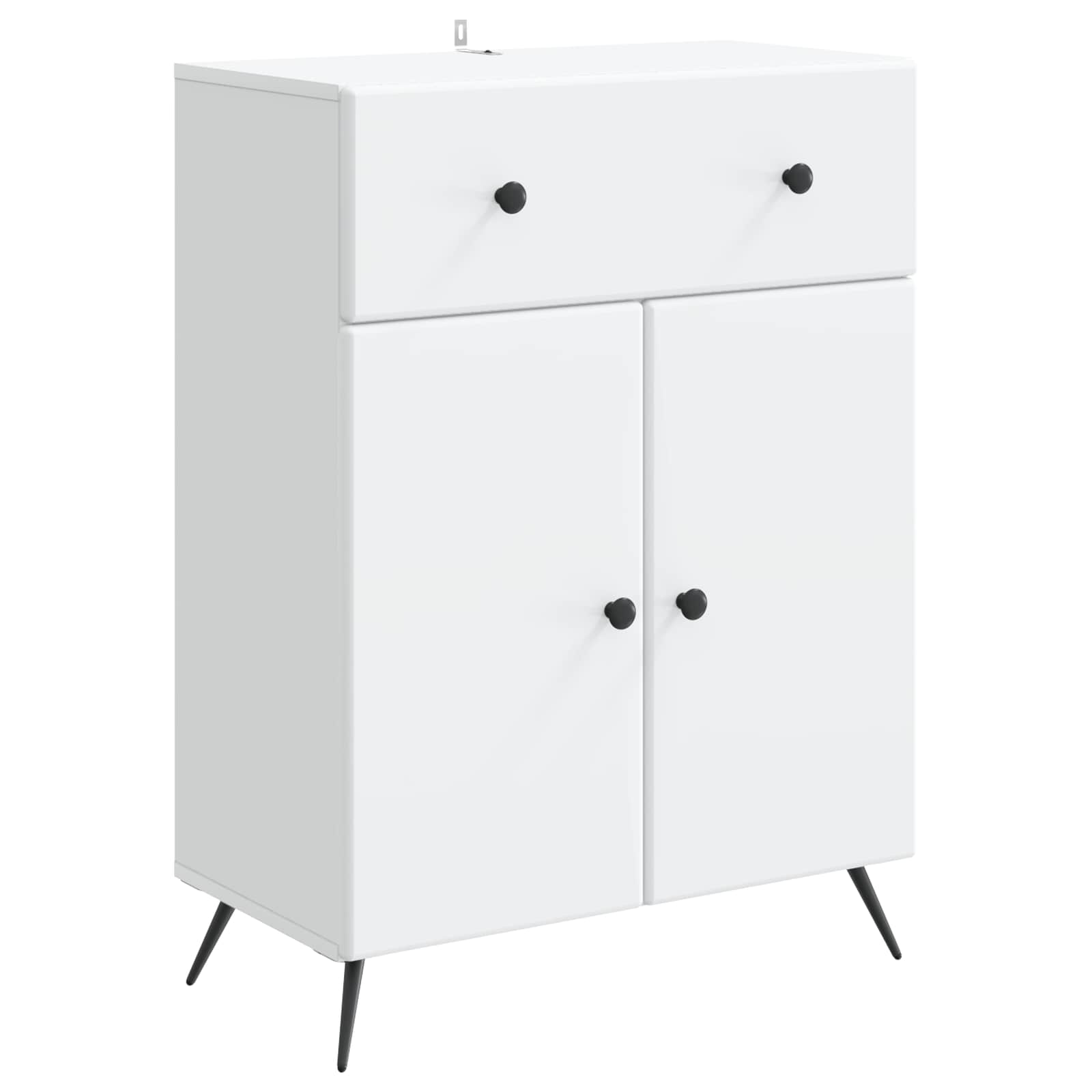 Buffet avec tiroir Blanc 66 x 34,5 x 90 cm Bois d'ingénierie - XIOS
