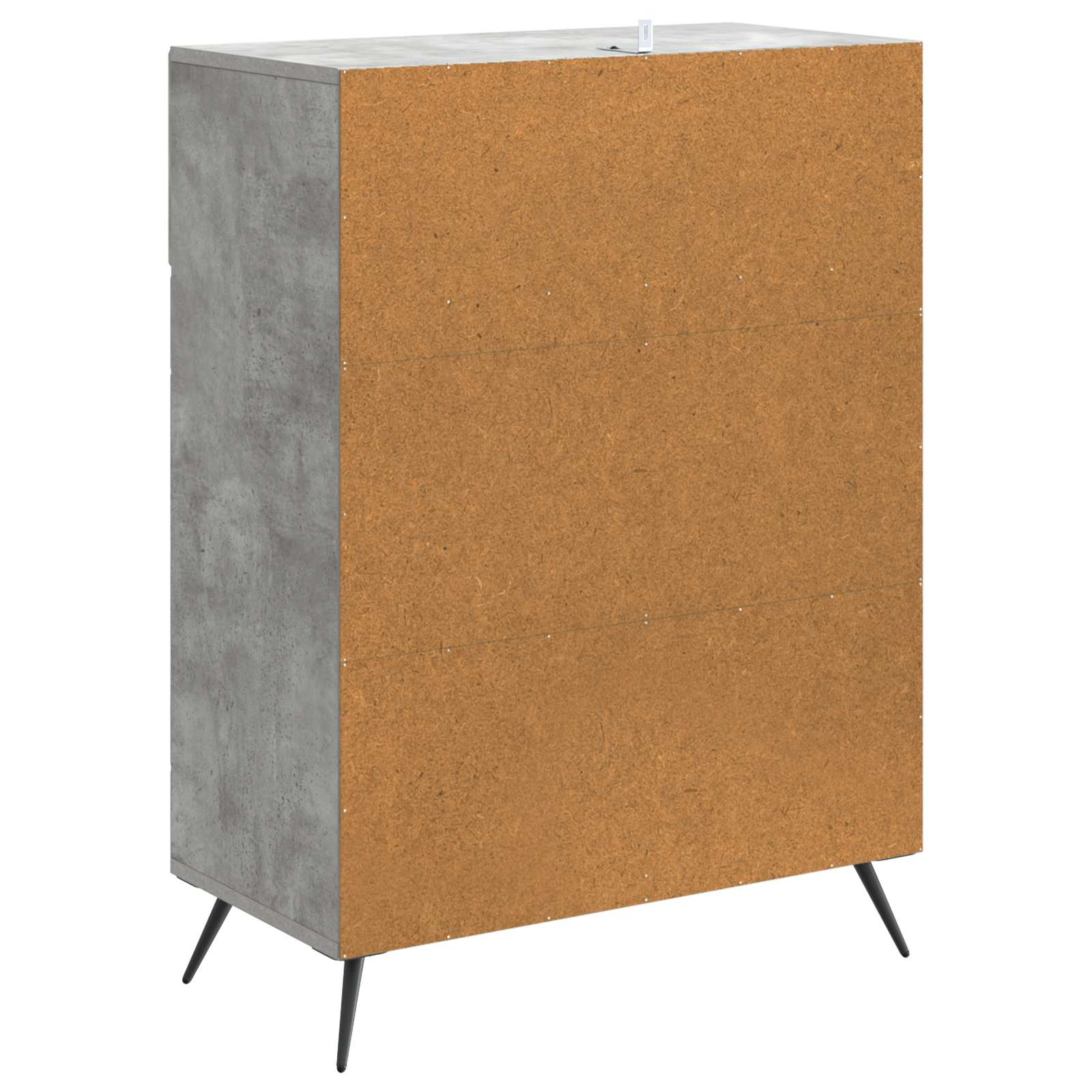Buffet Gris béton 66 x 34,5 x 90 cm Bois d'ingénierie - XIOS