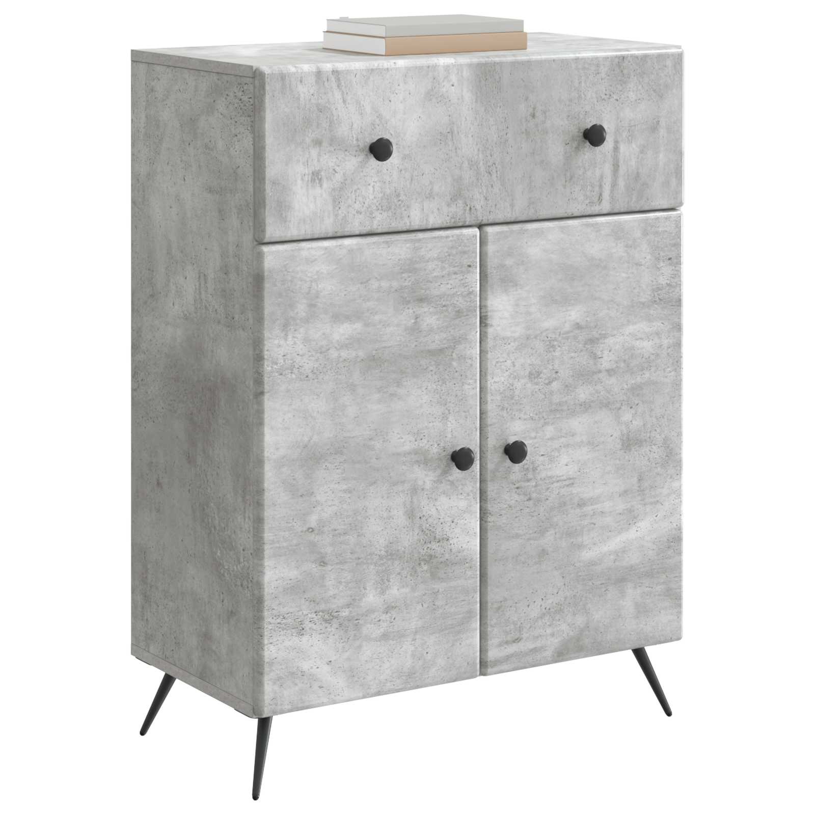 Buffet Gris béton 66 x 34,5 x 90 cm Bois d'ingénierie - XIOS
