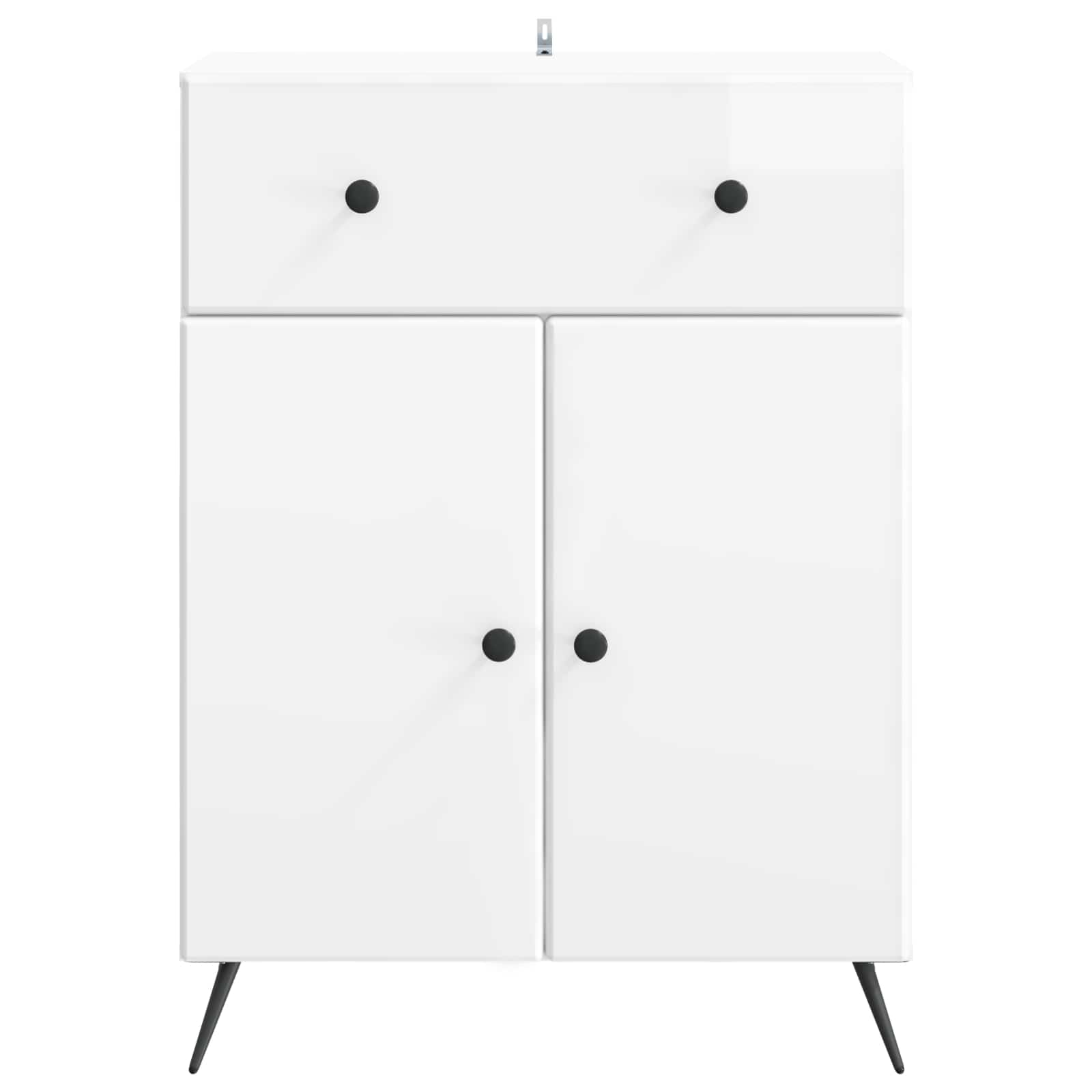 Buffet Blanc brillant 66 x 34,5 x 90 cm Bois d'ingénierie - XIOS