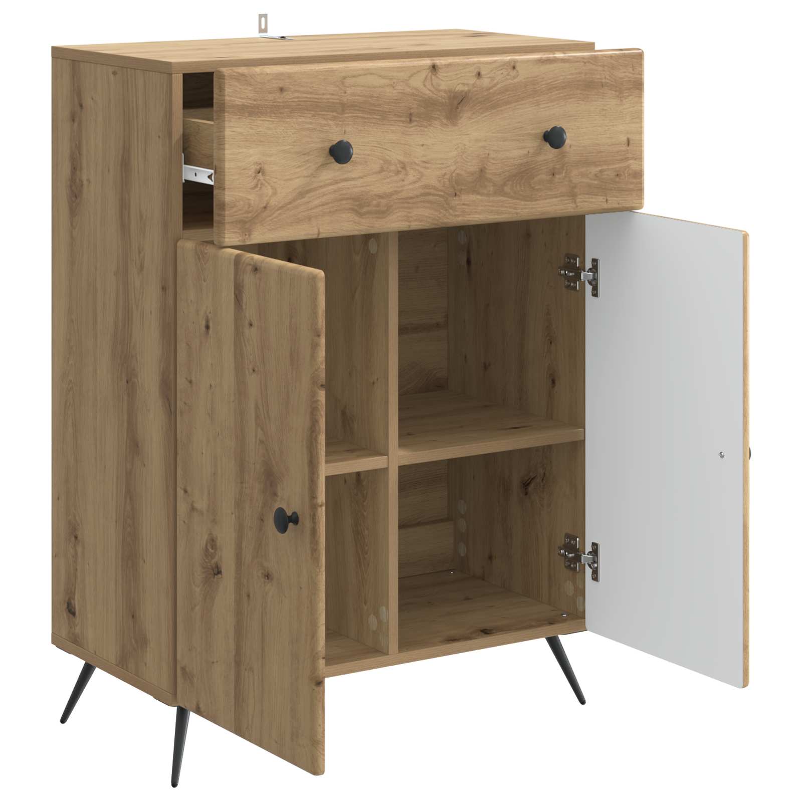Buffet Chêne artisanal 66 x 34,5 x 90 cm Bois d'ingénierie - XIOS