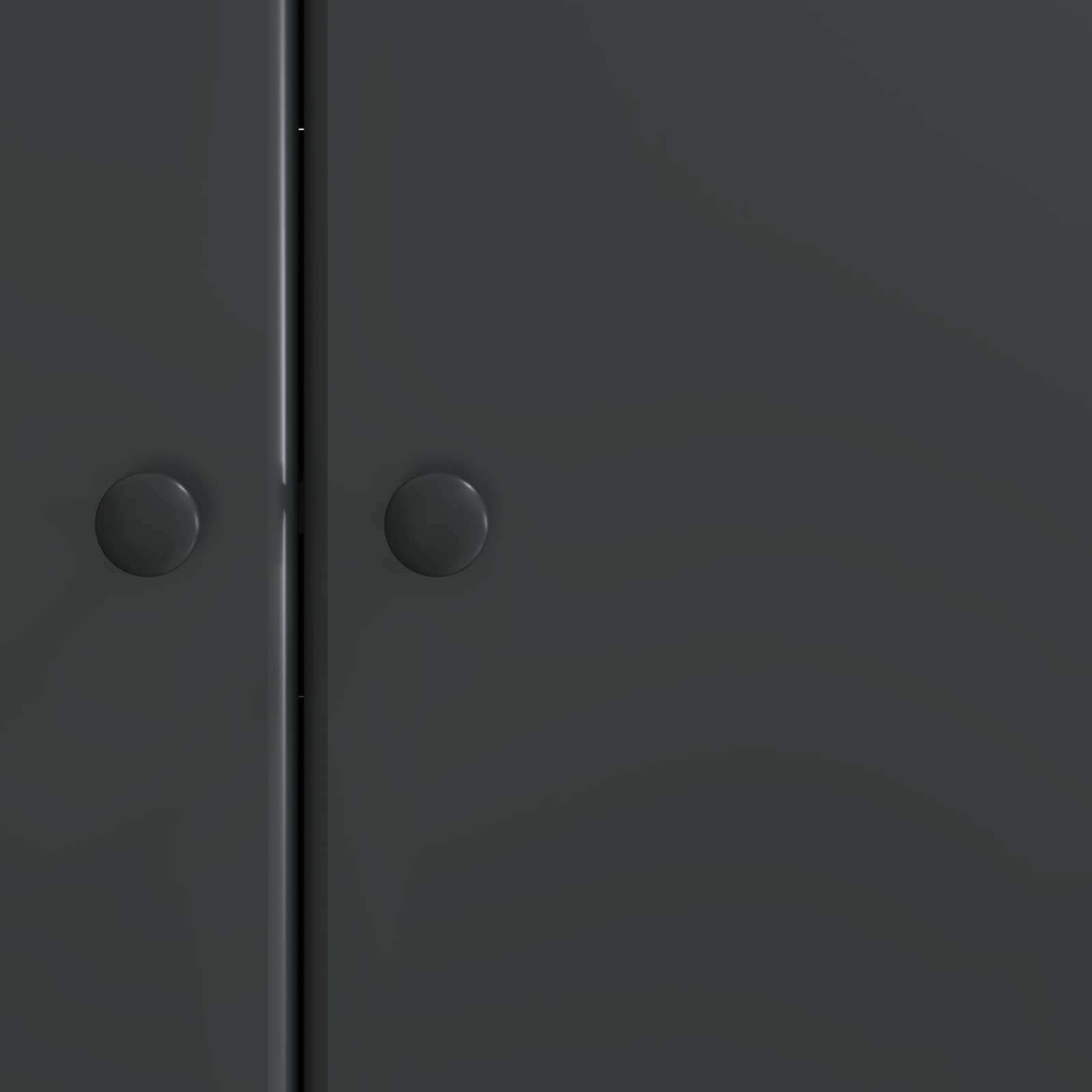 Buffet Noir 89 x 34,5 x 80 cm Bois d'ingénierie - XIOS