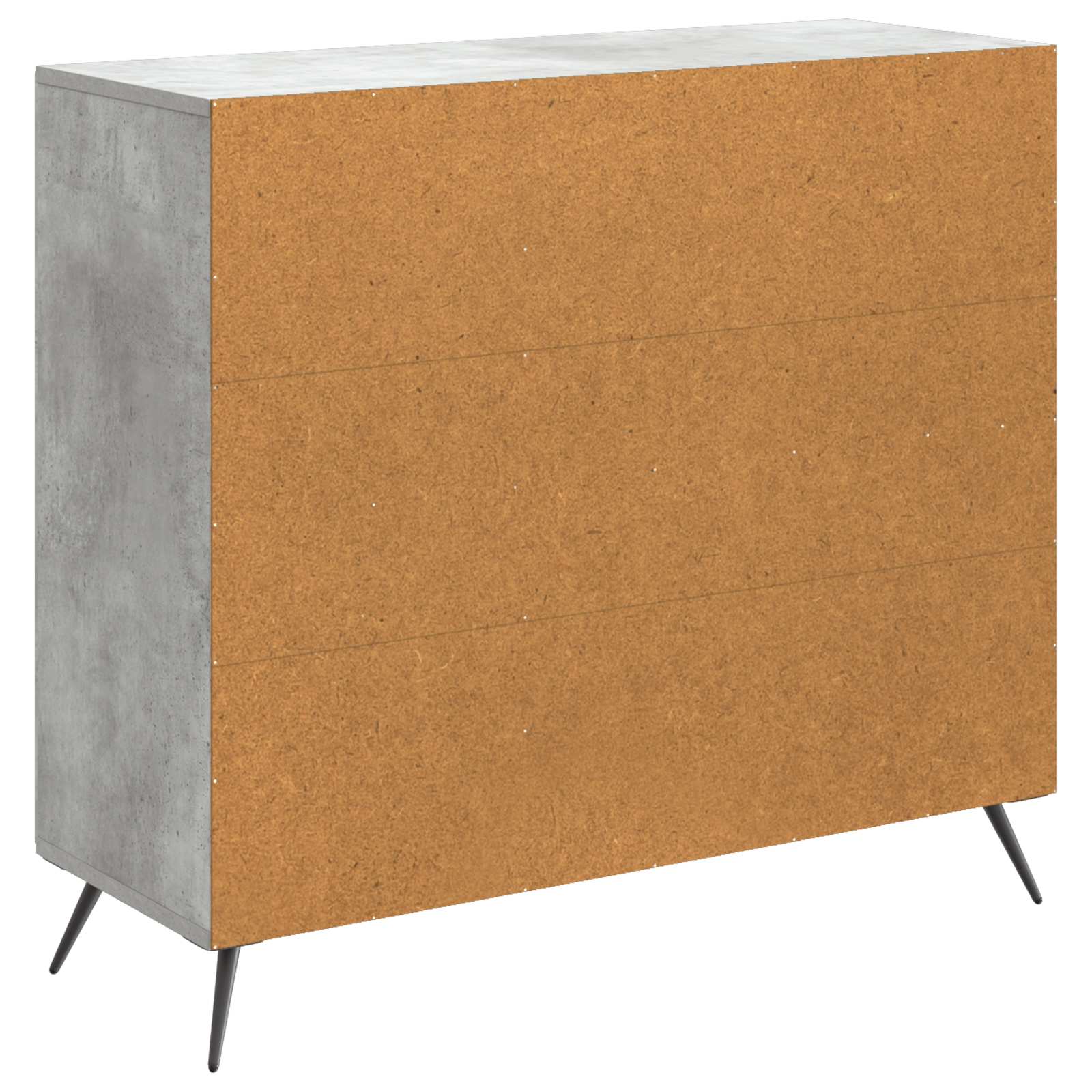 Buffet Gris béton 89 x 34,5 x 80 cm Bois d'ingénierie - XIOS