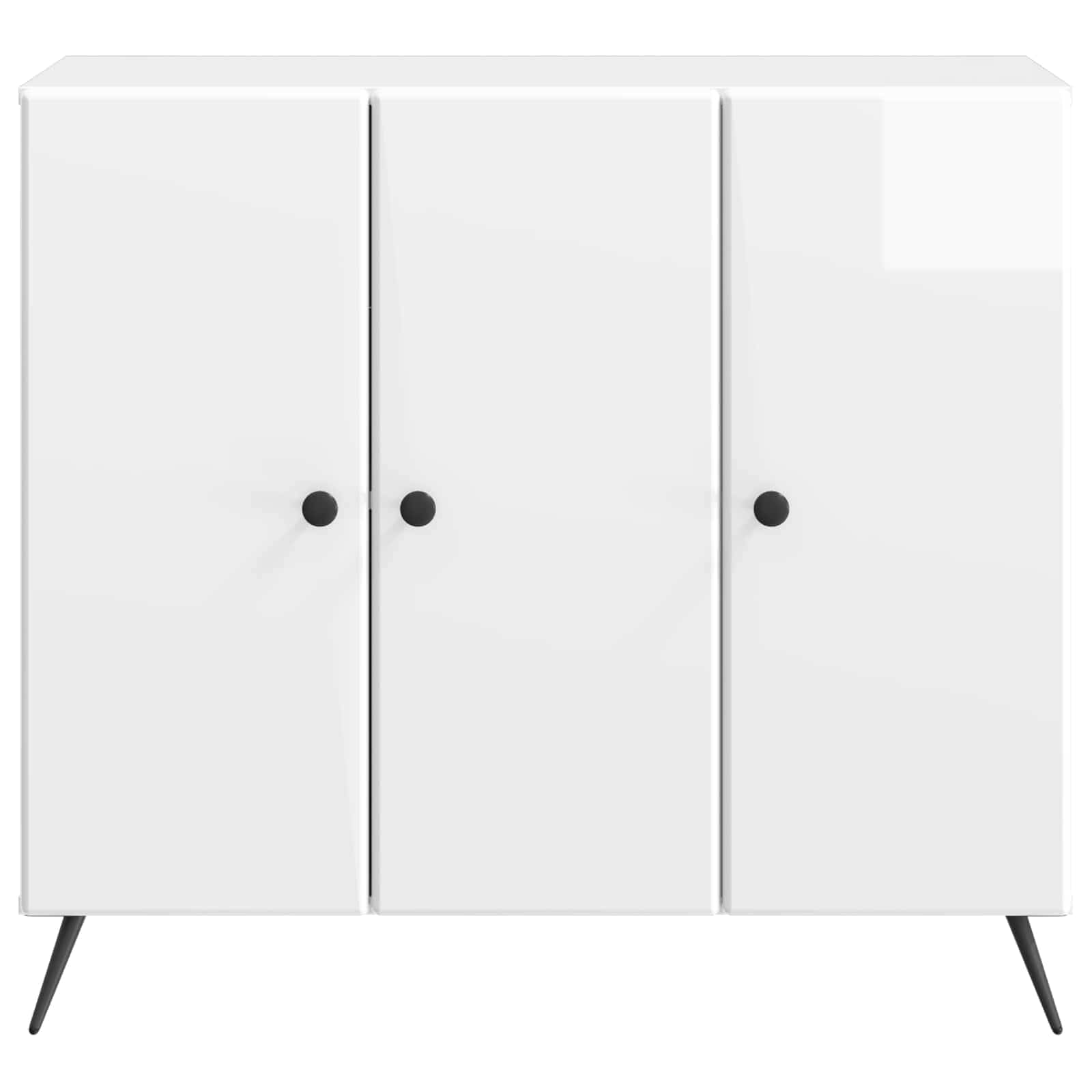 Buffet Blanc brillant 89 x 34,5 x 80 cm Bois d'ingénierie - XIOS