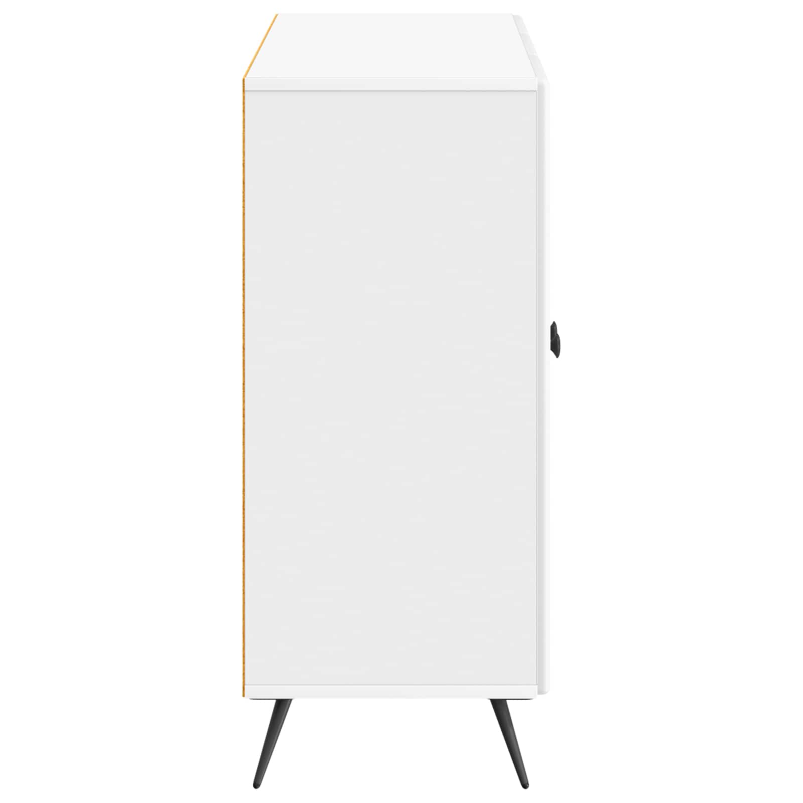 Buffet Blanc brillant 89 x 34,5 x 80 cm Bois d'ingénierie - XIOS