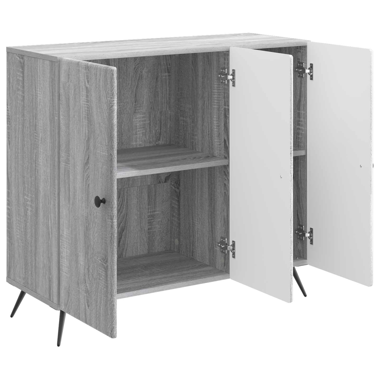 Buffet Sonoma gris 89 x 34,5 x 80 cm Bois d'ingénierie - XIOS