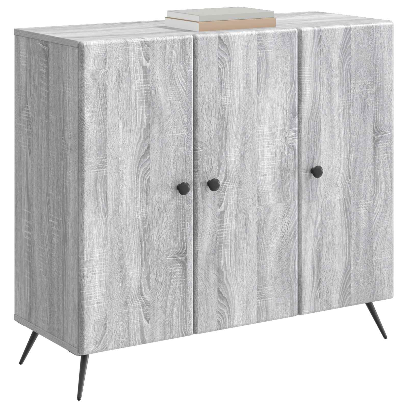 Buffet Sonoma gris 89 x 34,5 x 80 cm Bois d'ingénierie - XIOS