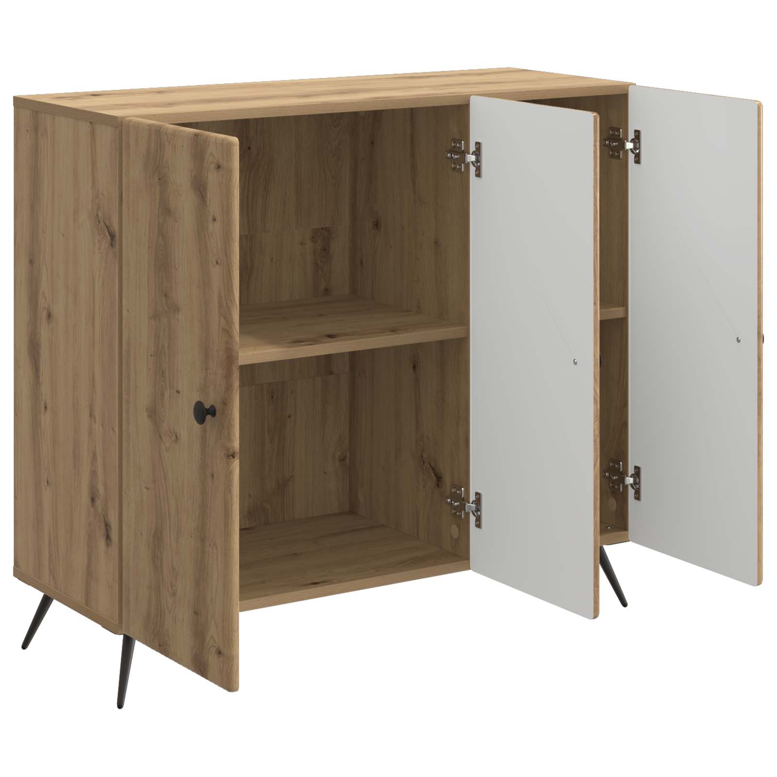 Buffet Chêne artisanal 89 x 34,5 x 80 cm Bois d'ingénierie - XIOS