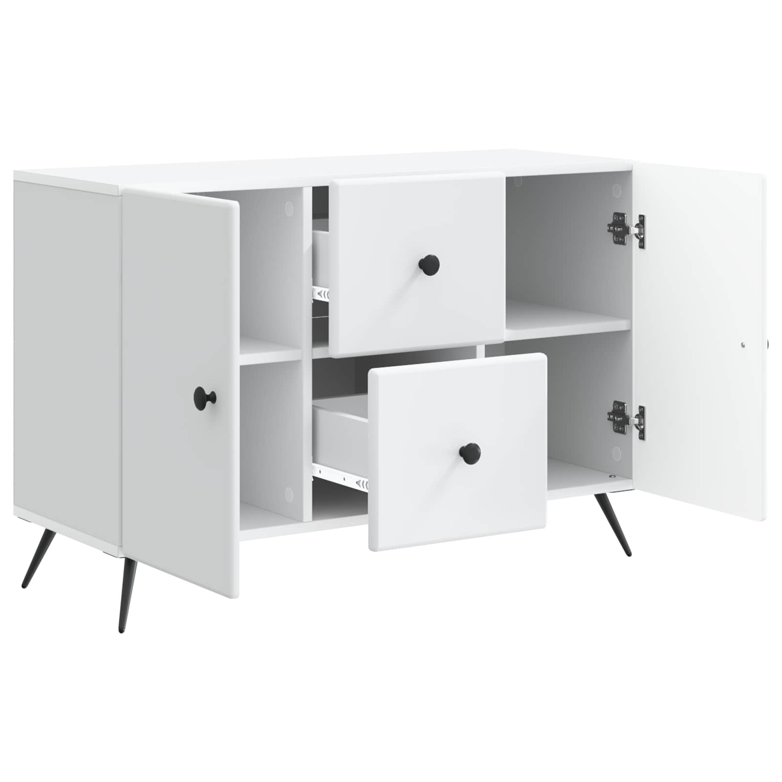 Buffet avec tiroir Blanc 89 x 34,5 x 60 cm Bois d'ingénierie - XIOS