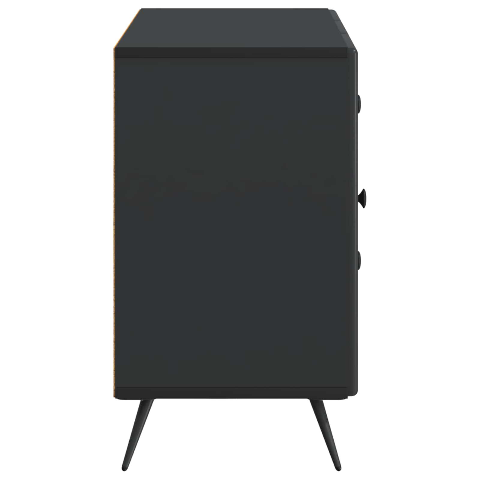 Buffet avec tiroir Noir 89 x 34,5 x 60 cm Bois d'ingénierie - XIOS