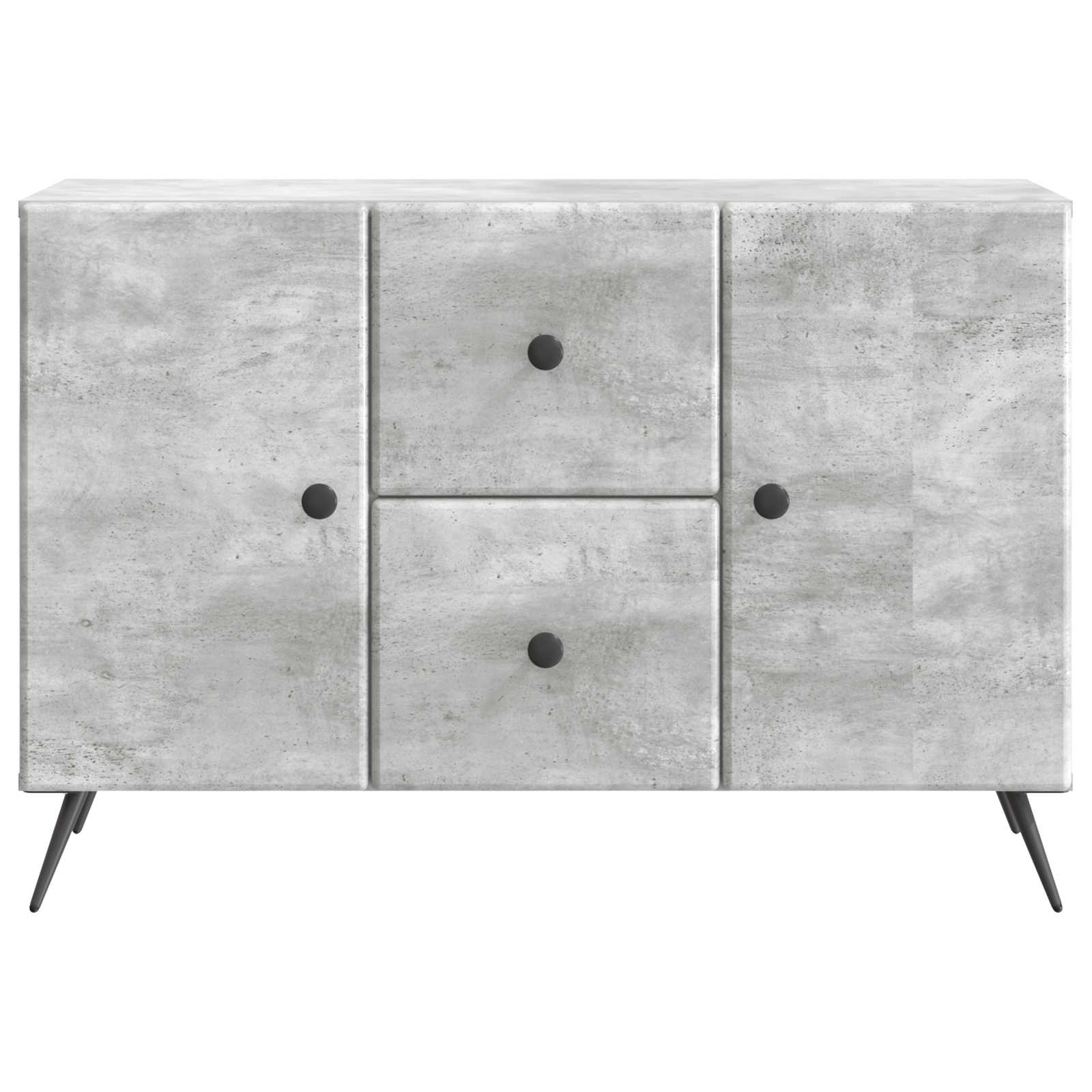 Buffet Gris béton 89 x 34,5 x 60 cm Bois d'ingénierie - XIOS