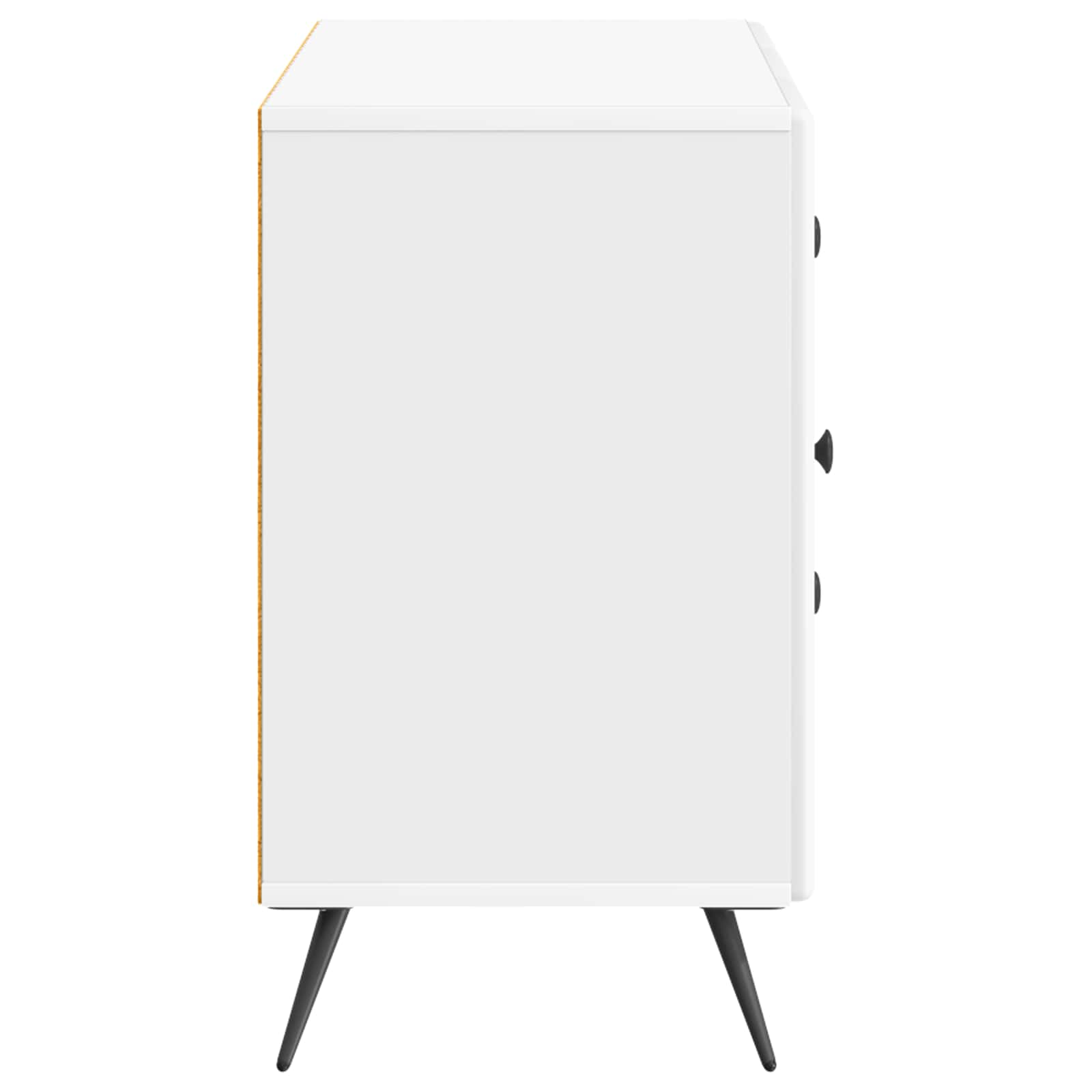 Buffet Blanc brillant 89 x 34,5 x 60 cm Bois d'ingénierie - XIOS