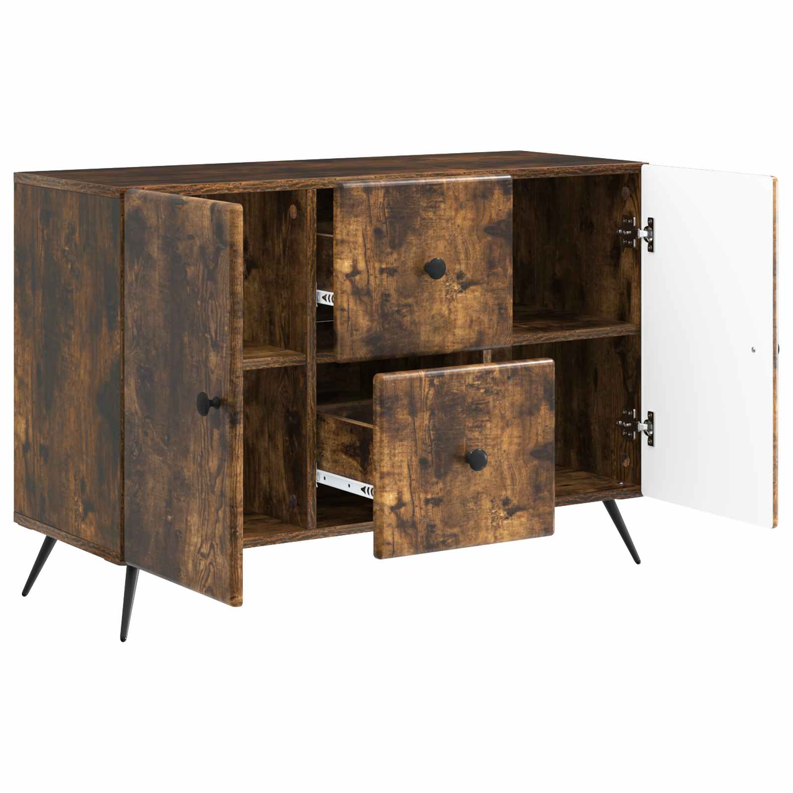 Buffet Chêne fumé 89 x 34,5 x 60 cm Bois d'ingénierie - XIOS