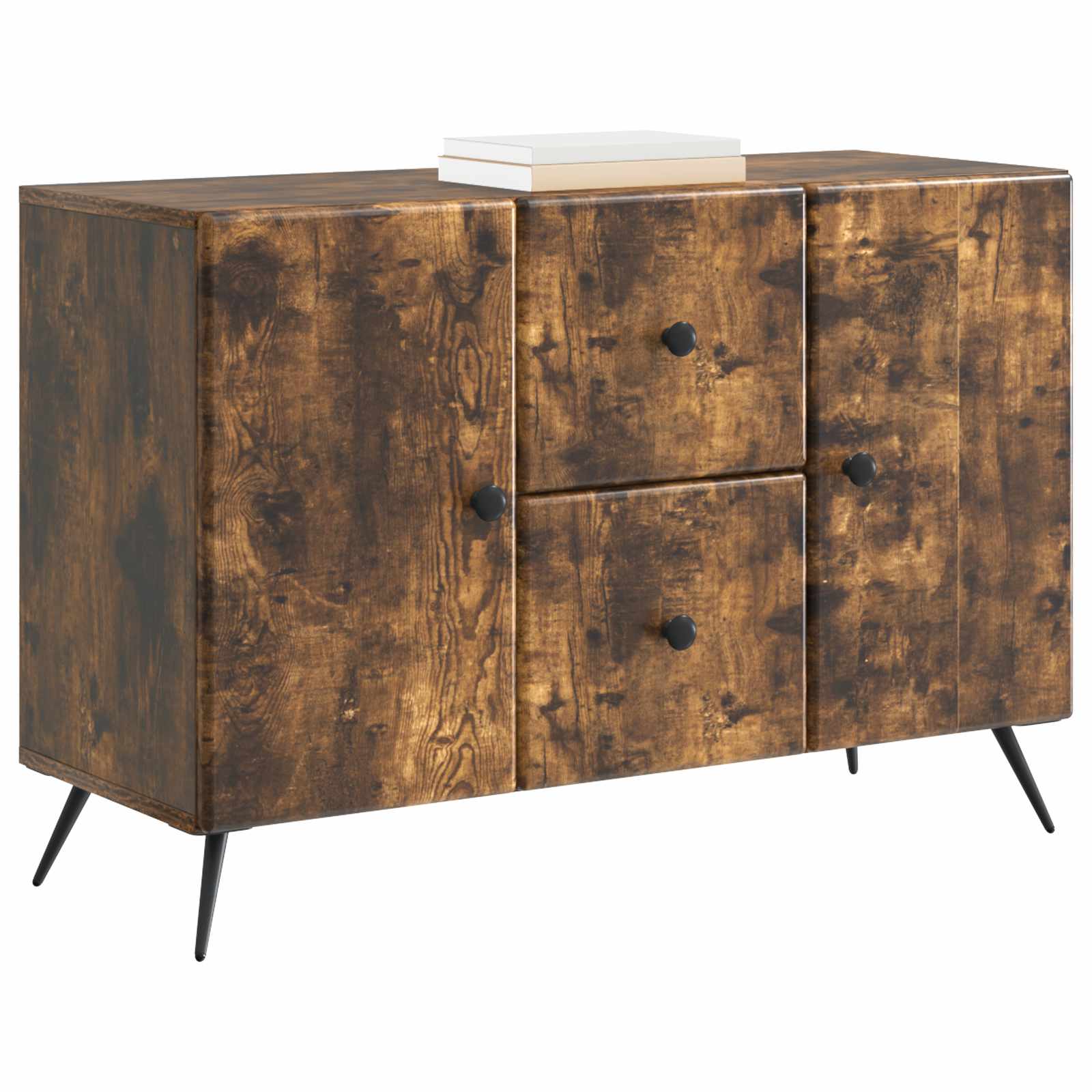 Buffet Chêne fumé 89 x 34,5 x 60 cm Bois d'ingénierie - XIOS