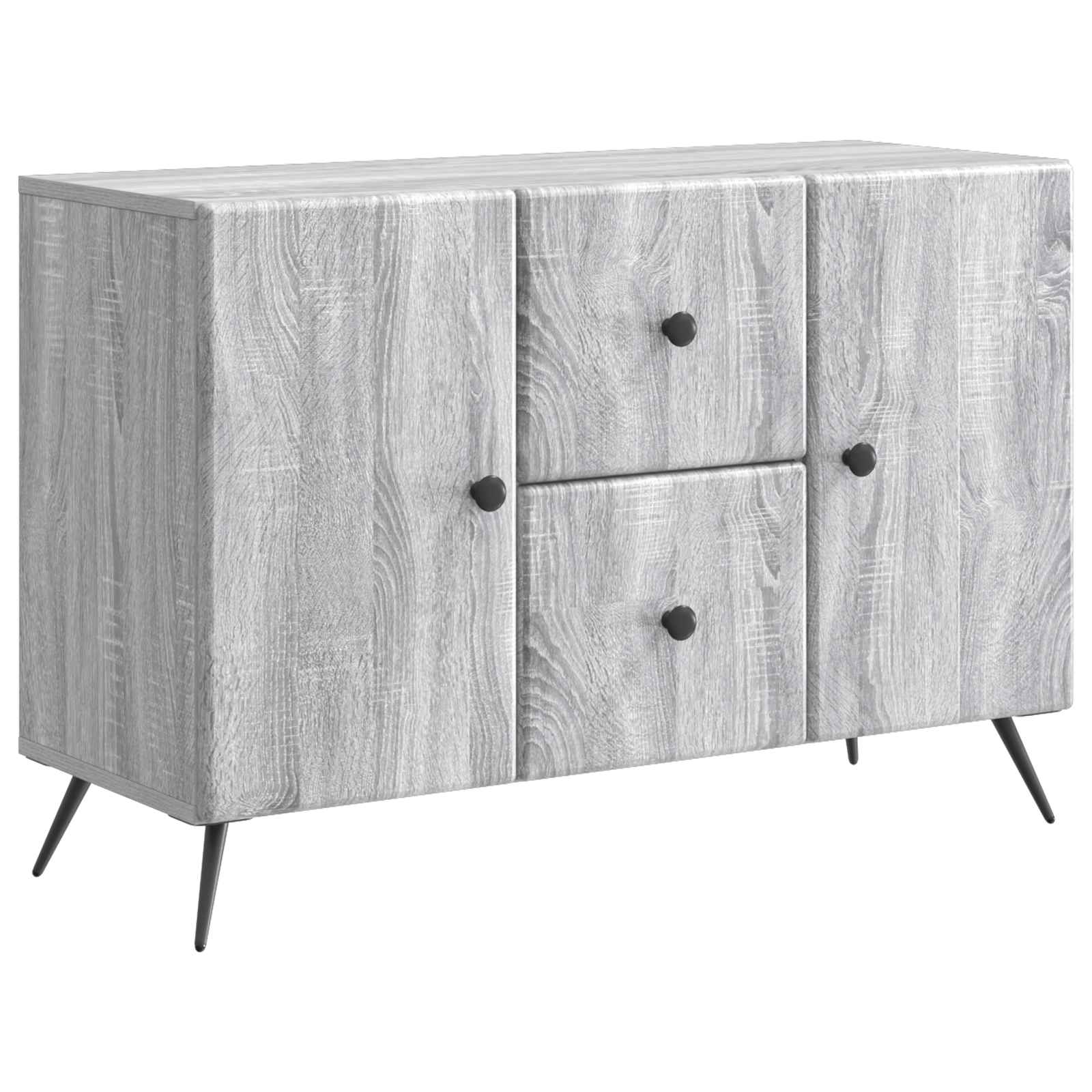 Buffet Sonoma gris 89 x 34,5 x 60 cm Bois d'ingénierie - XIOS