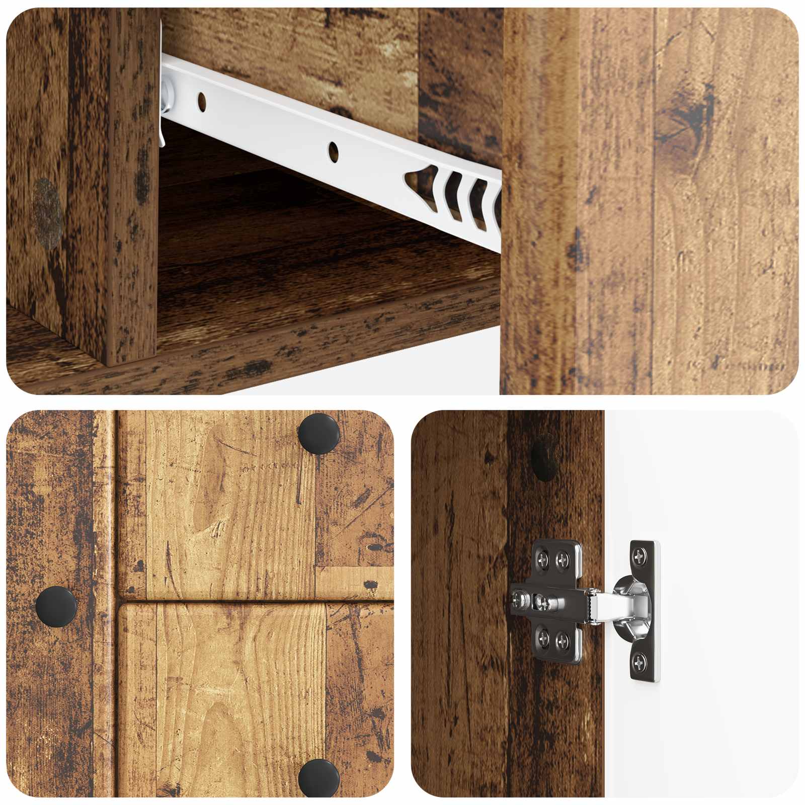Buffet Bois ancien 89 x 34,5 x 60 cm Bois d'ingénierie - XIOS