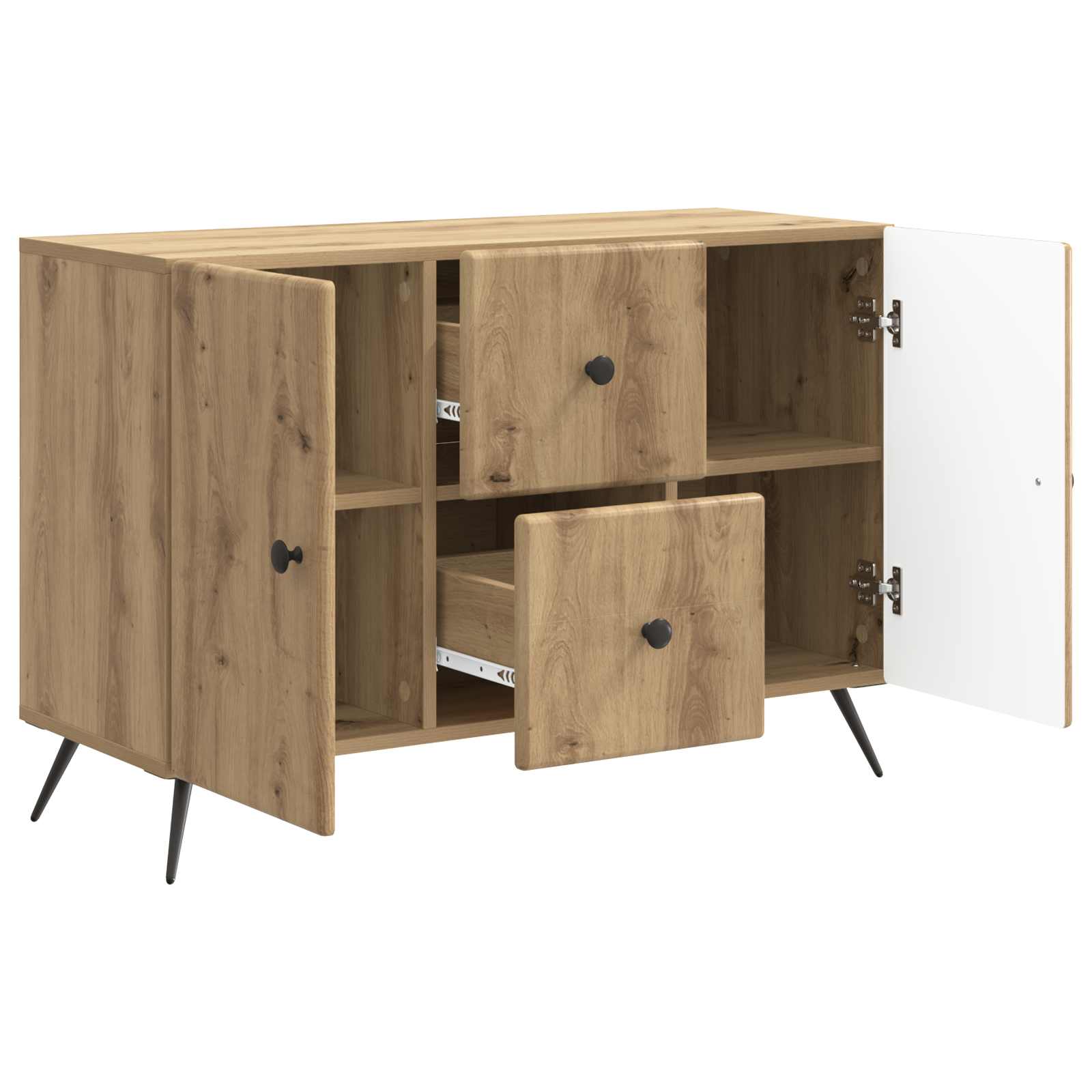 Buffet Chêne artisanal 89 x 34,5 x 60 cm Bois d'ingénierie - XIOS