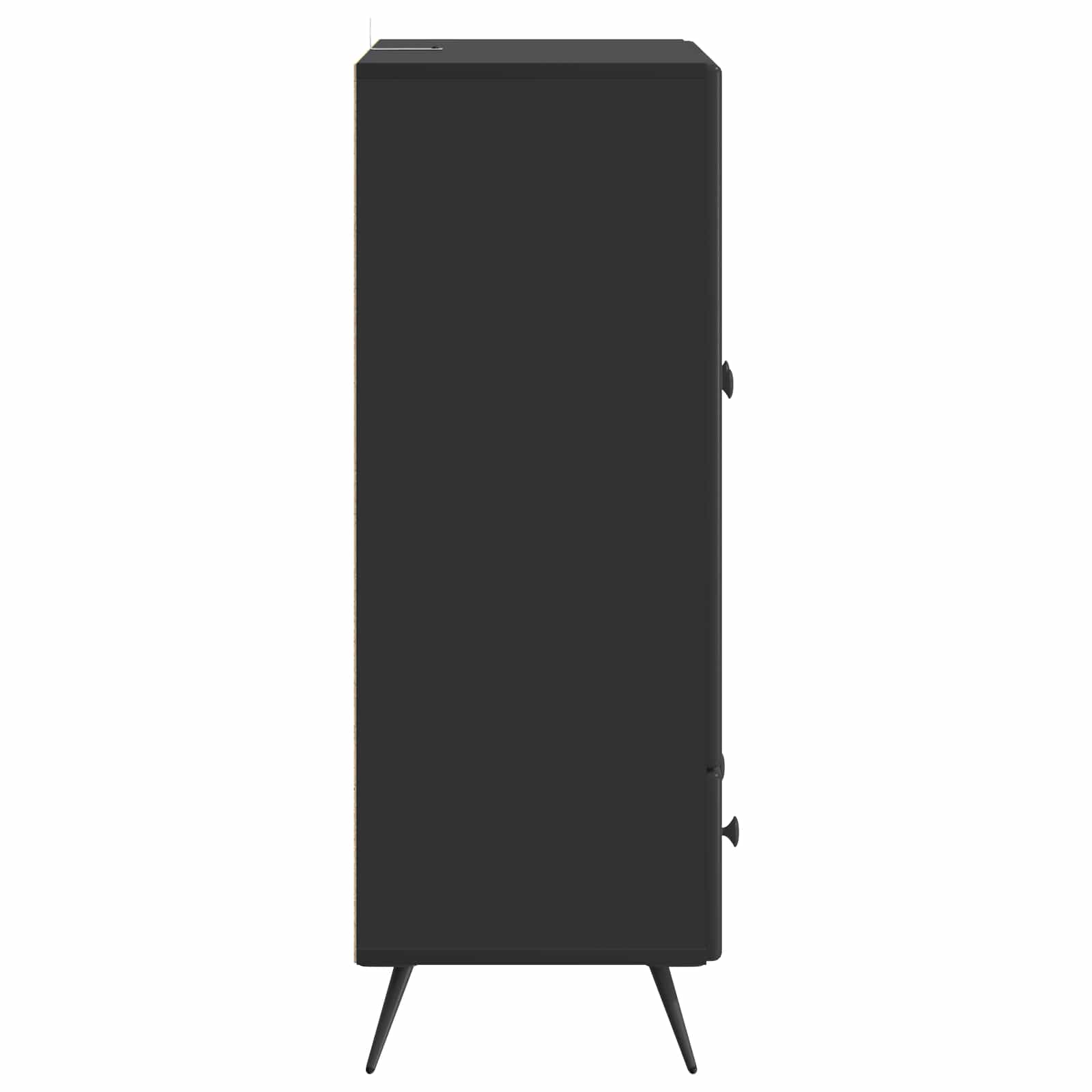 Buffet avec tiroir Noir 66 x 34,5 x 95 cm Bois d'ingénierie - XIOS