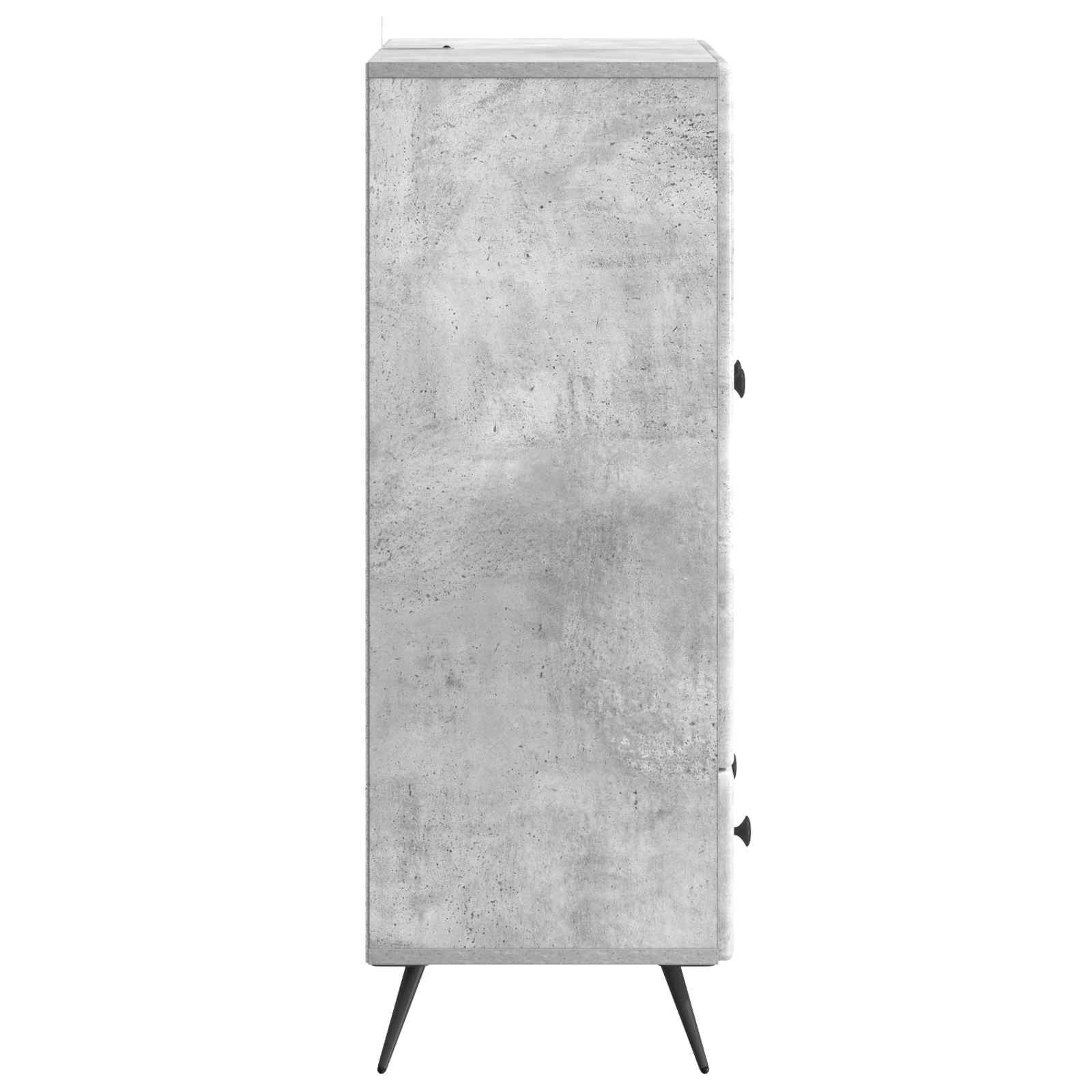 Buffet Gris béton 66 x 34,5 x 95 cm Bois d'ingénierie - XIOS
