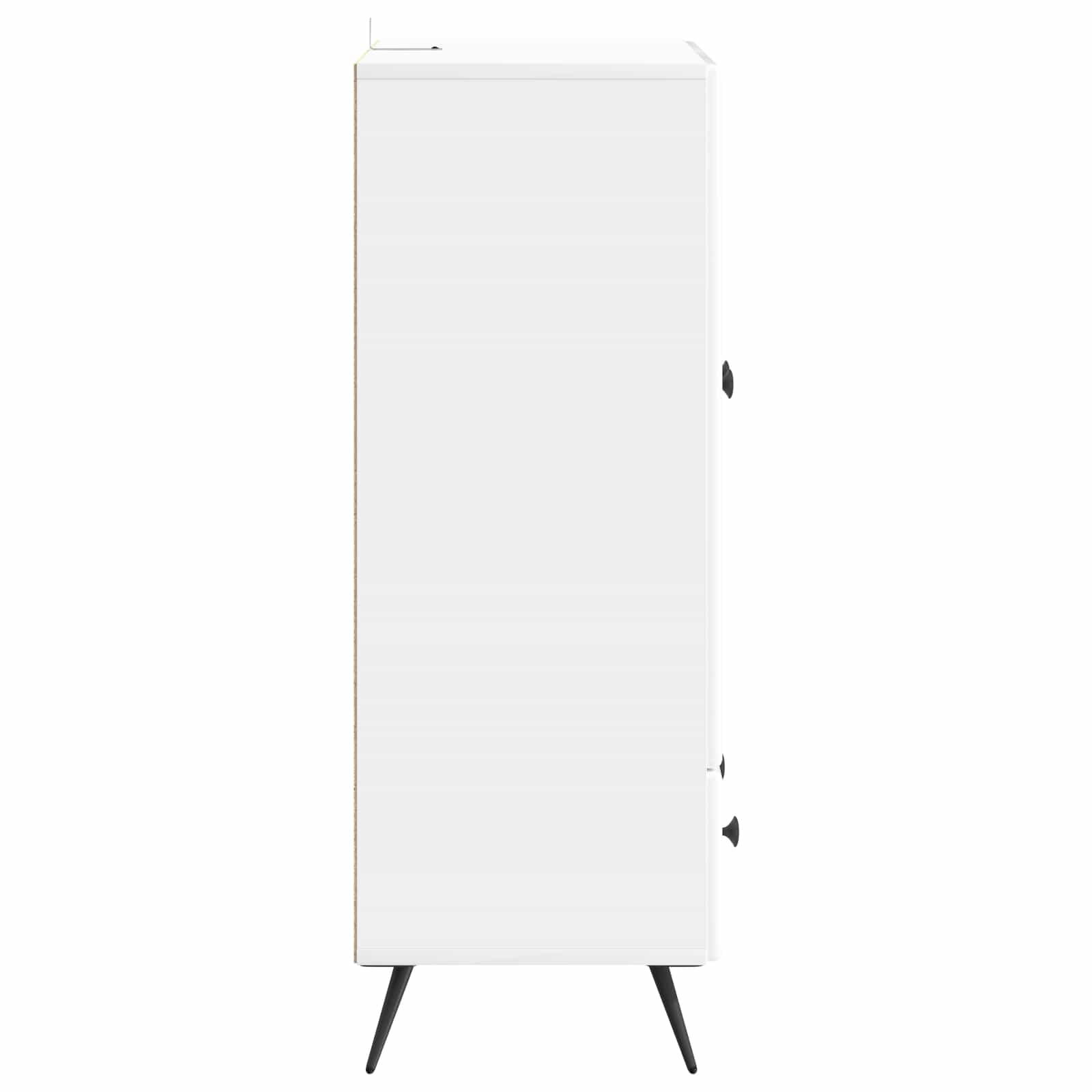 Buffet Blanc brillant 66 x 34,5 x 95 cm Bois d'ingénierie - XIOS