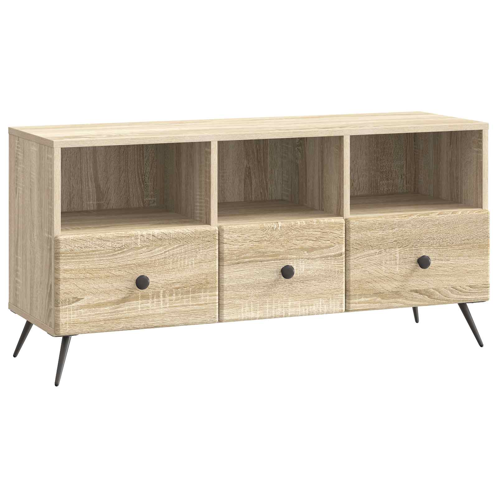 Meuble TV Chêne Sonoma 102 x 34,5 x 50 cm Bois d'ingénierie - XIOS