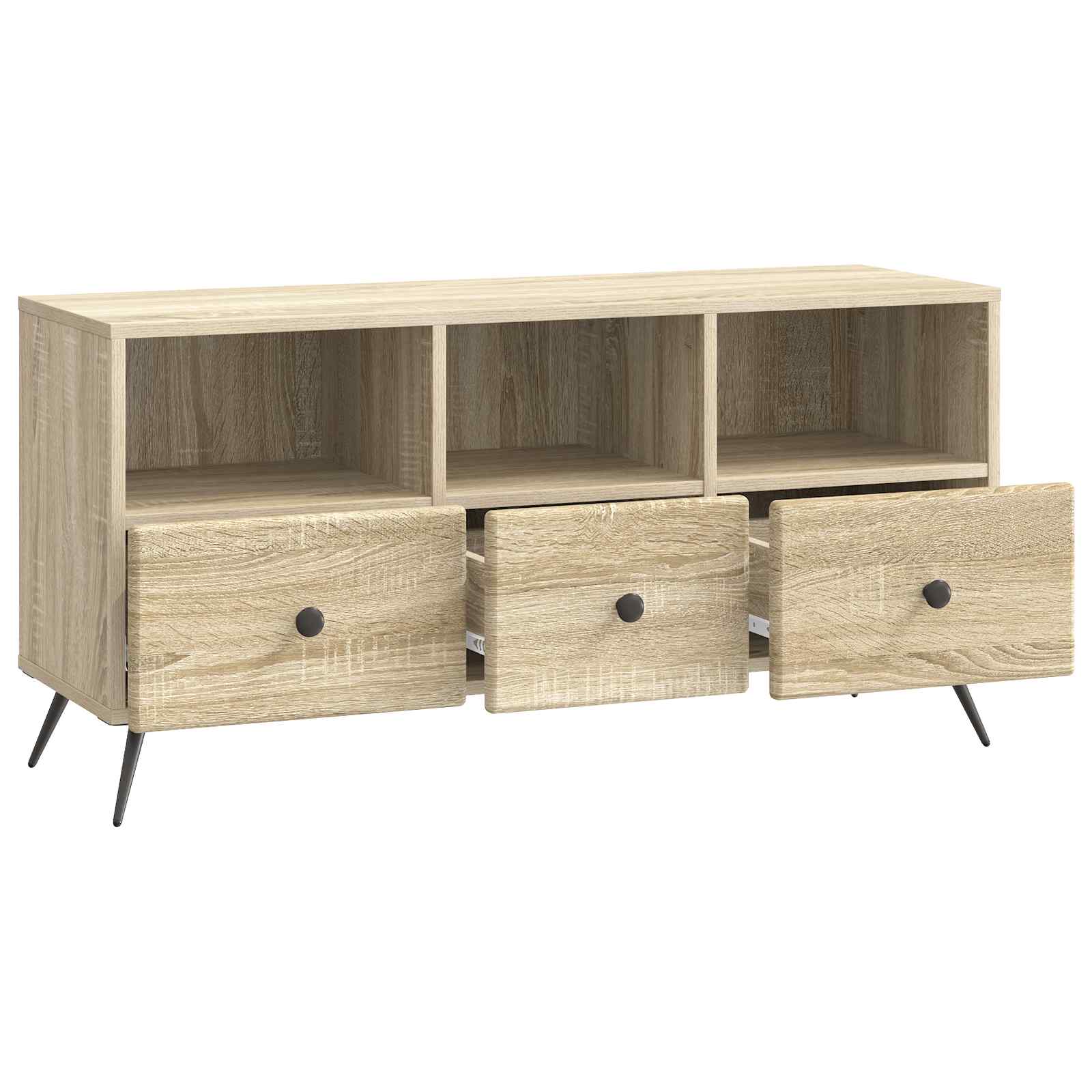 Meuble TV Chêne Sonoma 102 x 34,5 x 50 cm Bois d'ingénierie - XIOS