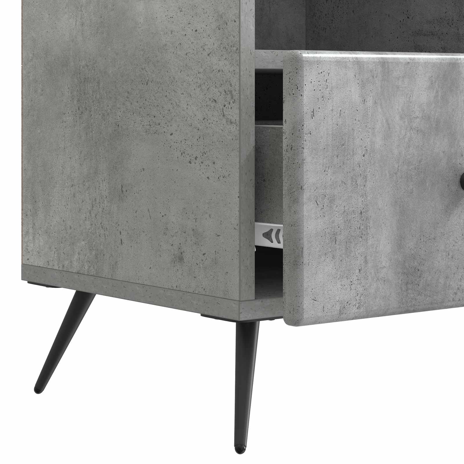 Meuble TV Gris béton 102 x 34,5 x 50 cm Bois d'ingénierie - XIOS