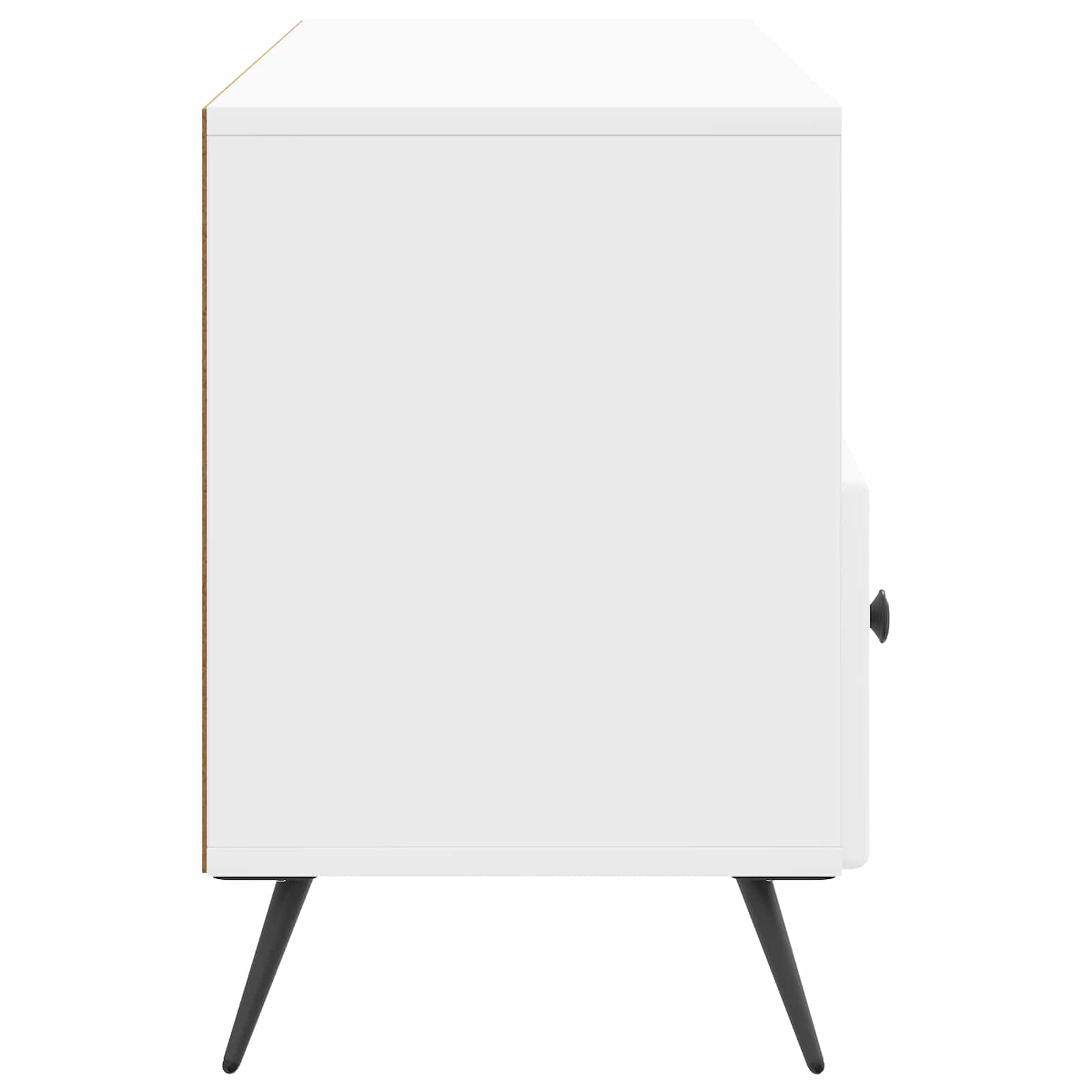 Meuble TV Blanc brillant 102 x 34,5 x 50 cm Bois d'ingénierie - XIOS
