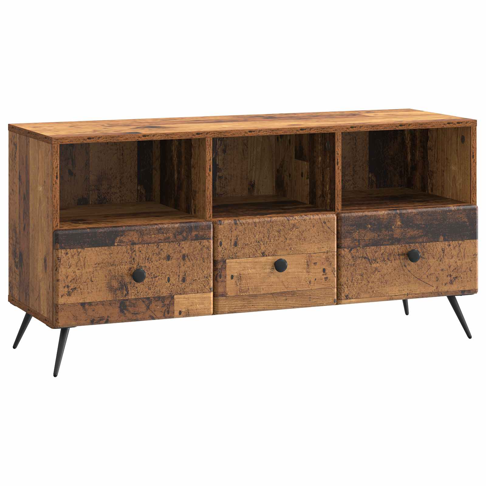Meuble TV Bois ancien 102 x 34,5 x 50 cm Bois d'ingénierie - XIOS
