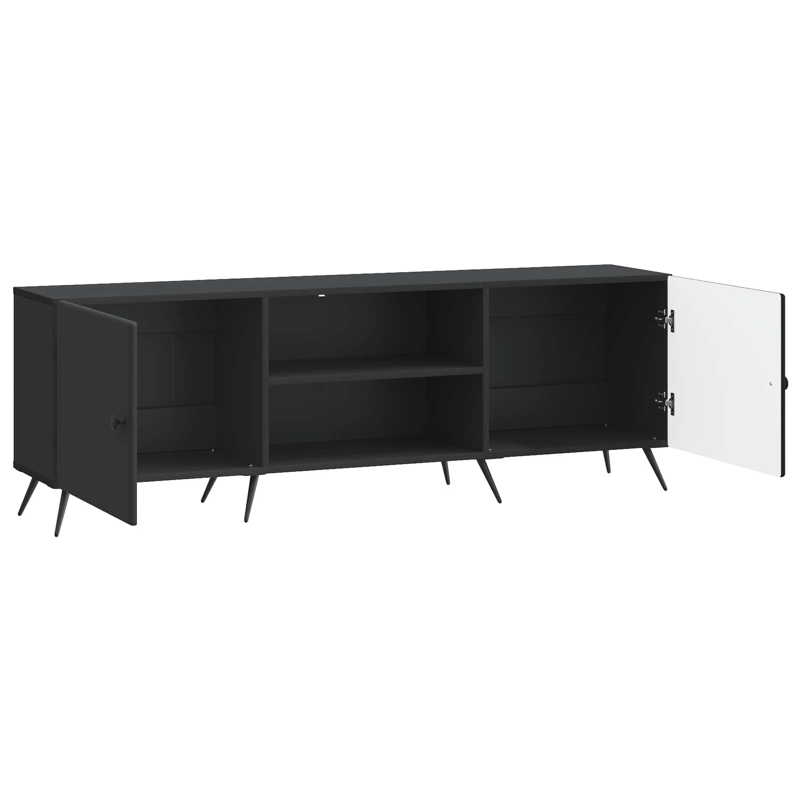 Meuble TV Noir 150 x 31 x 50 cm Bois d'ingénierie - XIOS