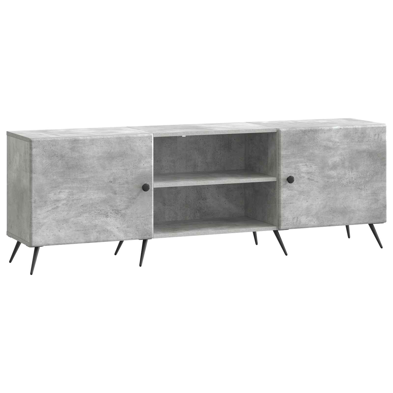 Meuble TV Gris béton 150 x 31 x 50 cm Bois d'ingénierie - XIOS