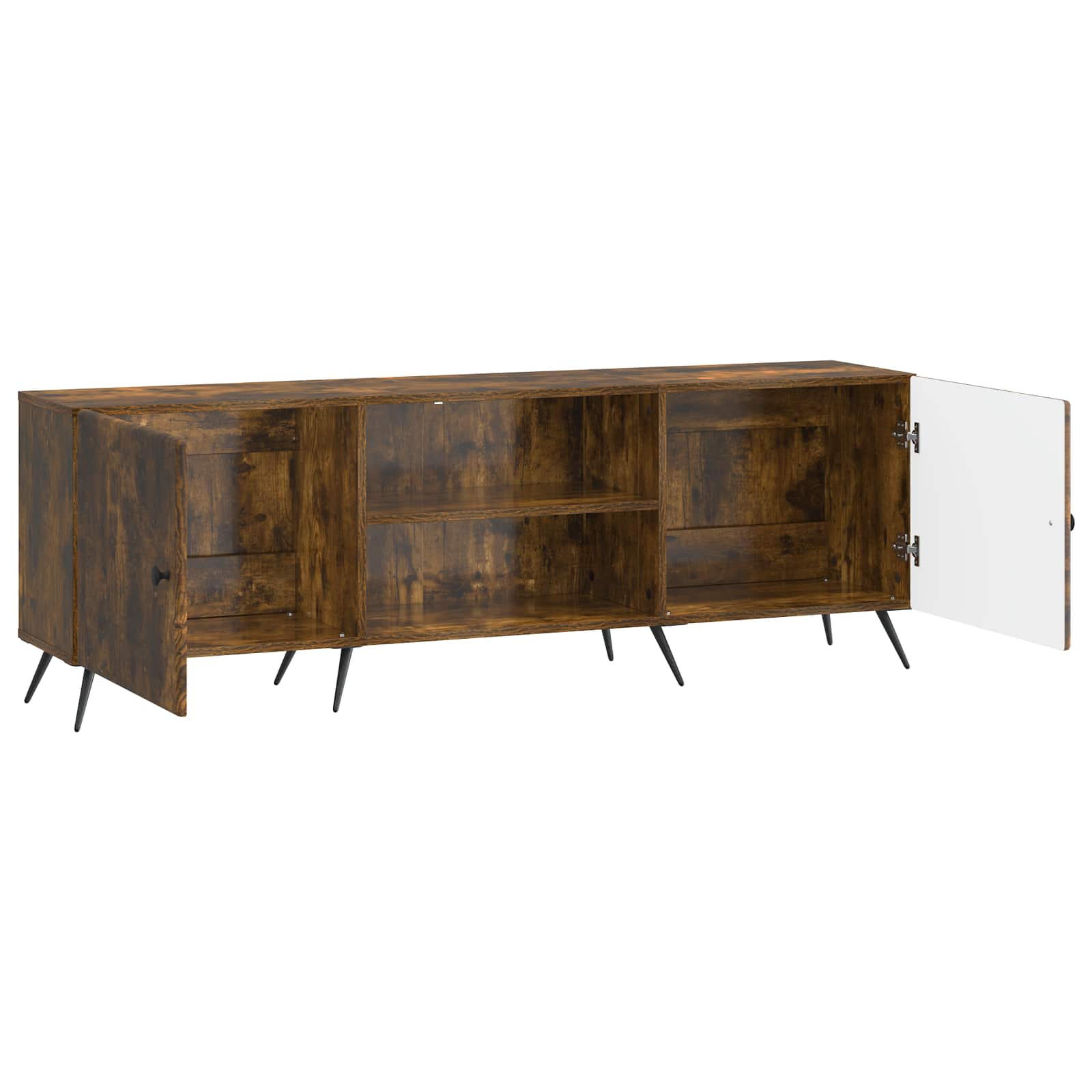 Meuble TV Chêne fumé 150 x 31 x 50 cm Bois d'ingénierie - XIOS