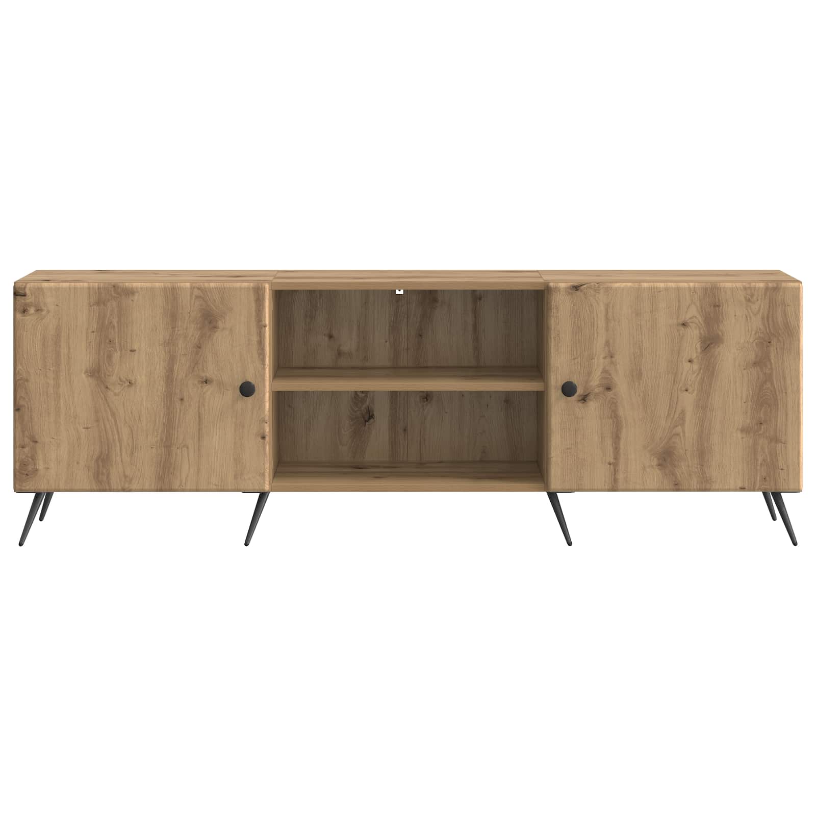 Meuble TV Chêne artisanal 150 x 31 x 50 cm Bois d'ingénierie - XIOS