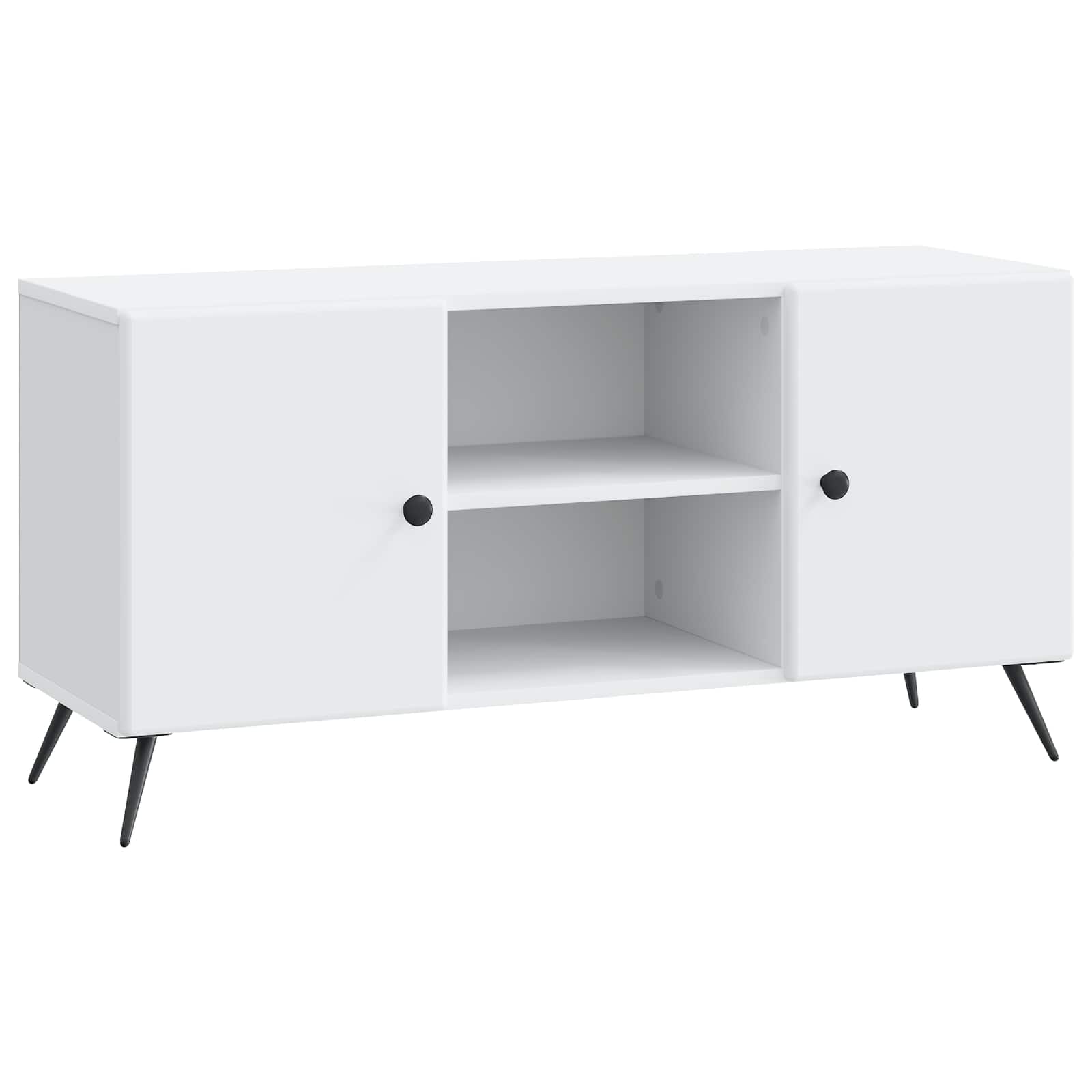 Meuble TV Blanc 102 x 34,5 x 50 cm Bois d'ingénierie - XIOS