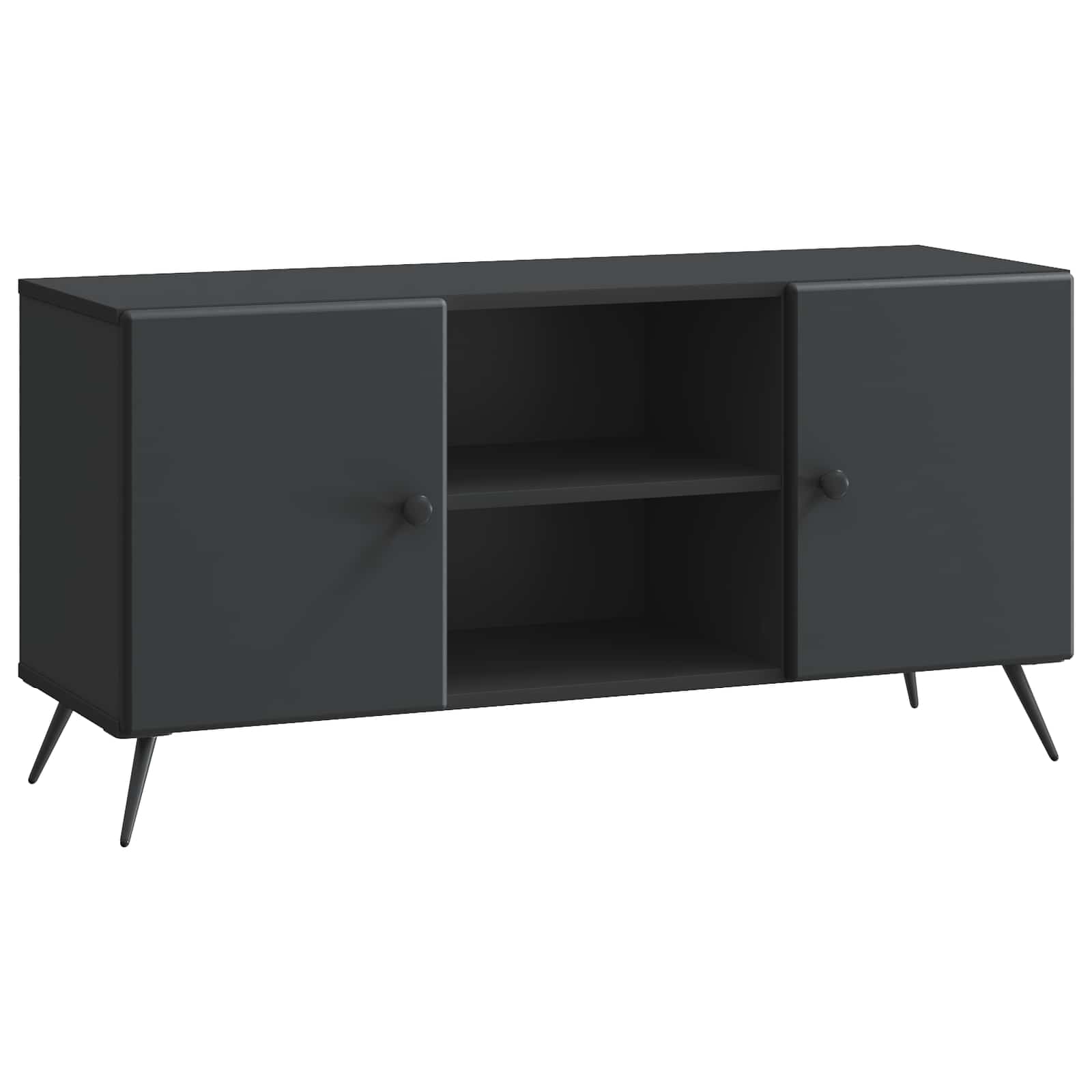 Meuble TV Noir 102 x 34,5 x 50 cm Bois d'ingénierie - XIOS