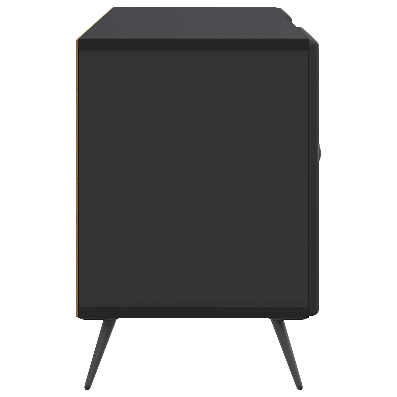 Meuble TV Noir 102 x 34,5 x 50 cm Bois d'ingénierie - XIOS