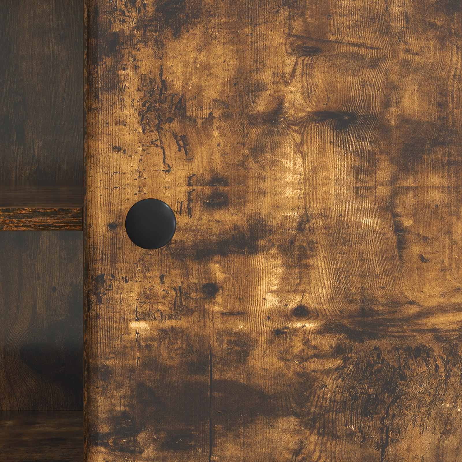 Meuble TV Chêne fumé 102 x 34,5 x 50 cm Bois d'ingénierie - XIOS