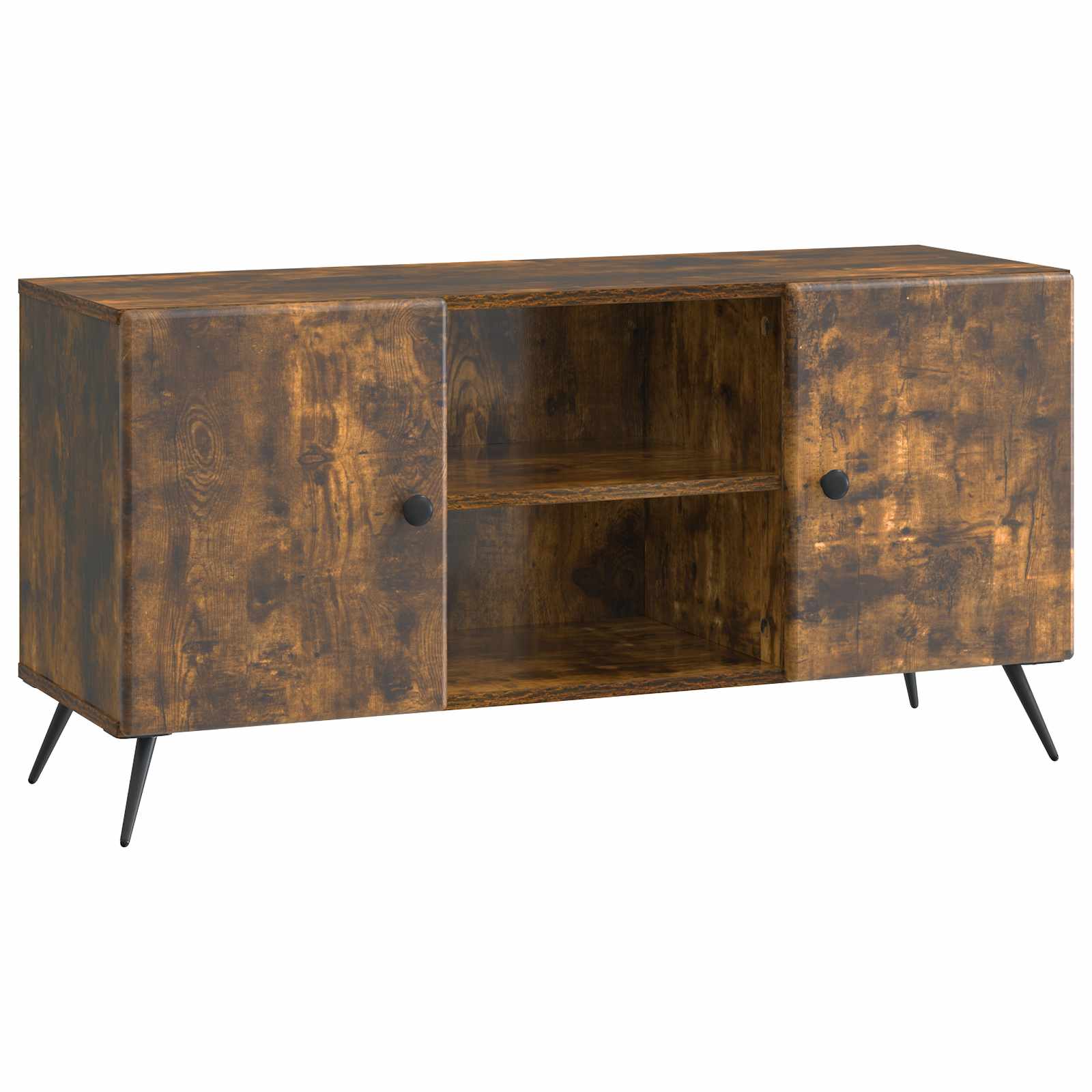 Meuble TV Chêne fumé 102 x 34,5 x 50 cm Bois d'ingénierie - XIOS