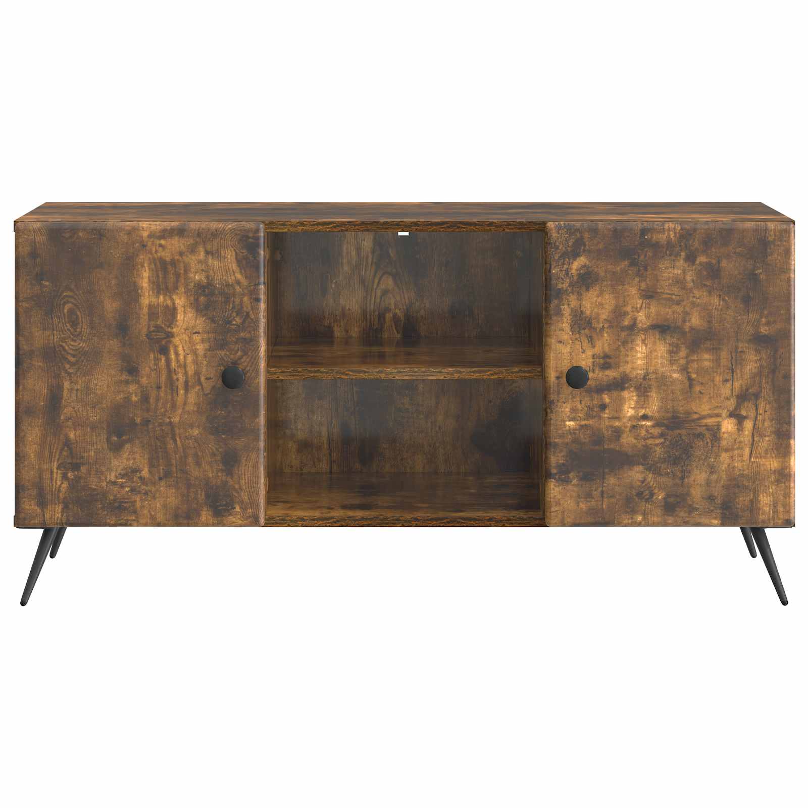 Meuble TV Chêne fumé 102 x 34,5 x 50 cm Bois d'ingénierie - XIOS